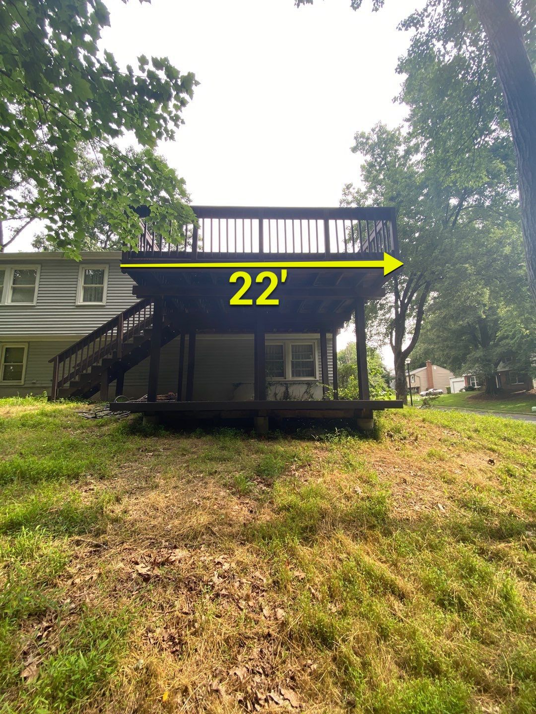 Deck Installation using wood by Jesus Master Handyman LLC 