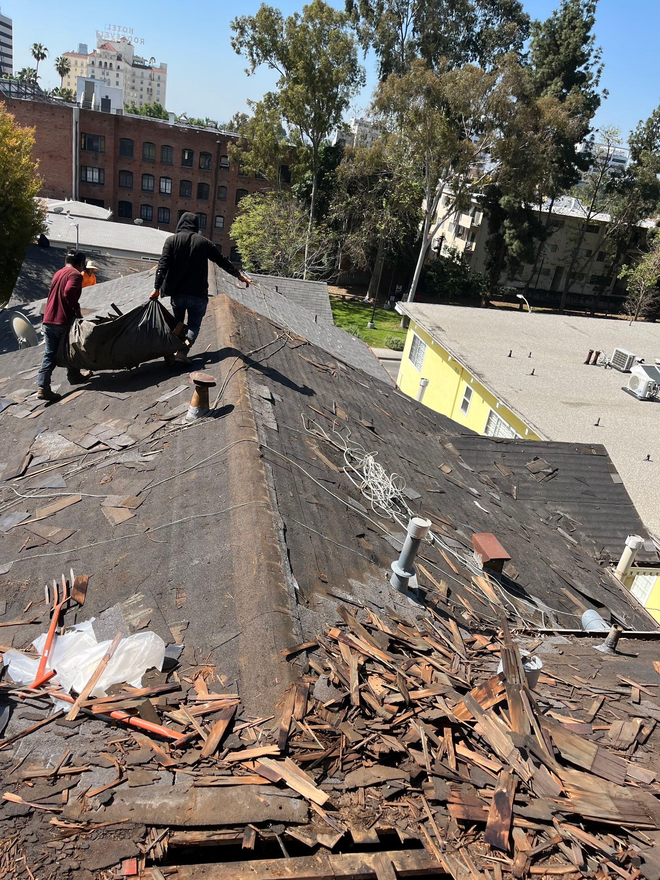 Roof Replacement at the Magic Castle Hotel- Los Angeles, CA 90028 by Epic Roof Replacement