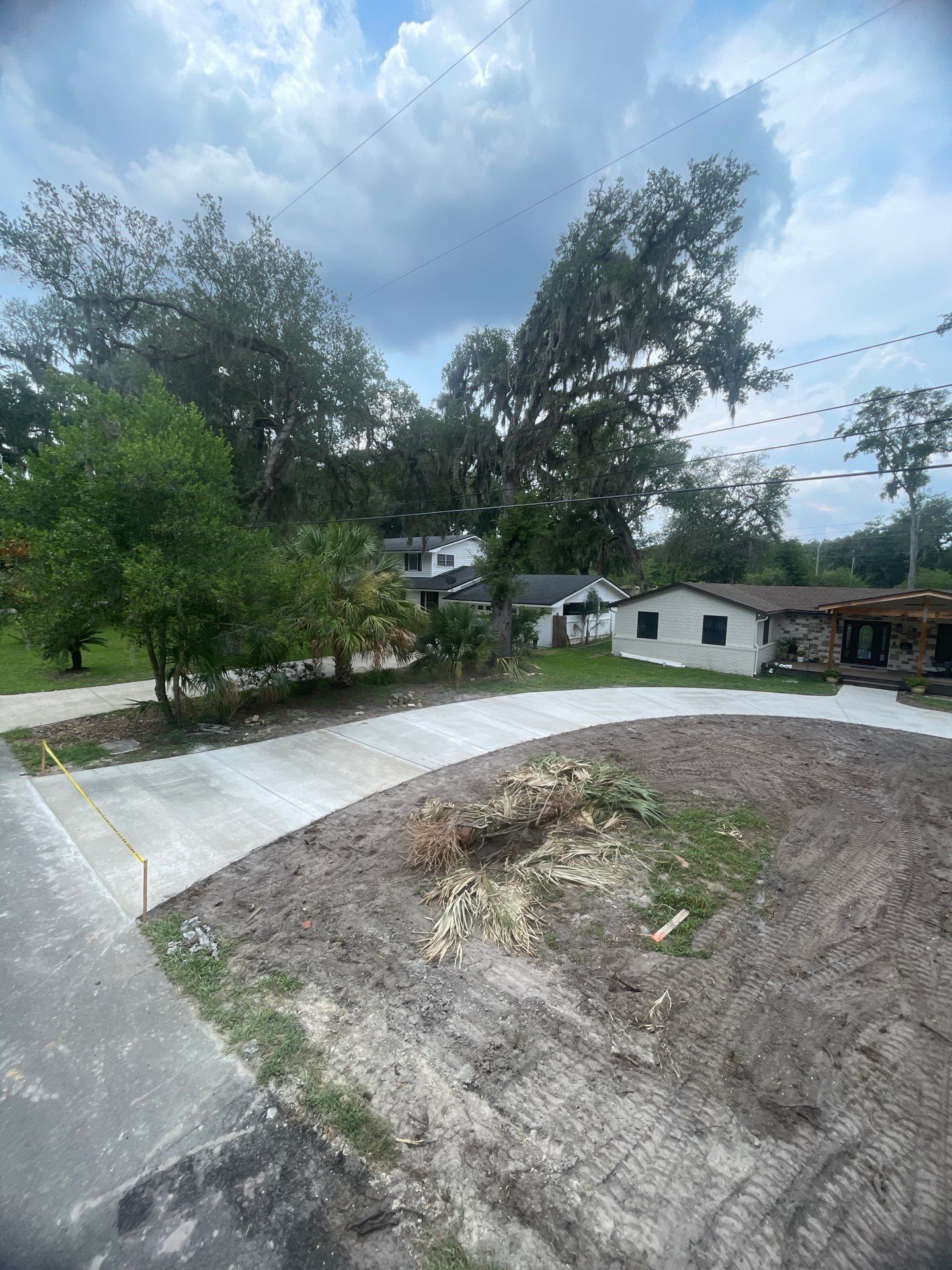 Concrete Driveway Replacement and Expansion in Orange Park by Burlington Concrete & Asphalt Inc