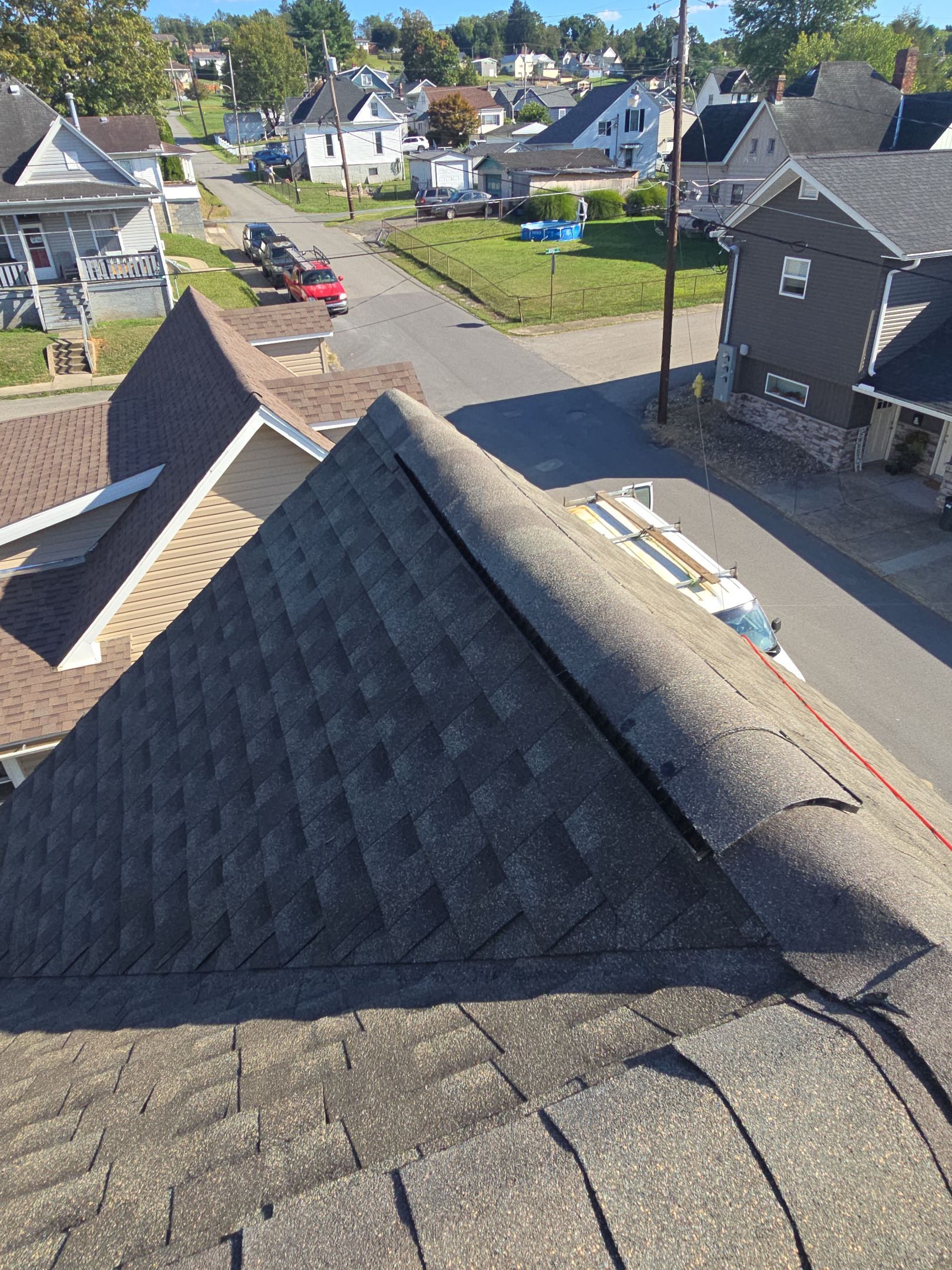 Residential Roofing Installation using GAF Timberline HDZ Weatherer Wood by Rainstoppers Roofing