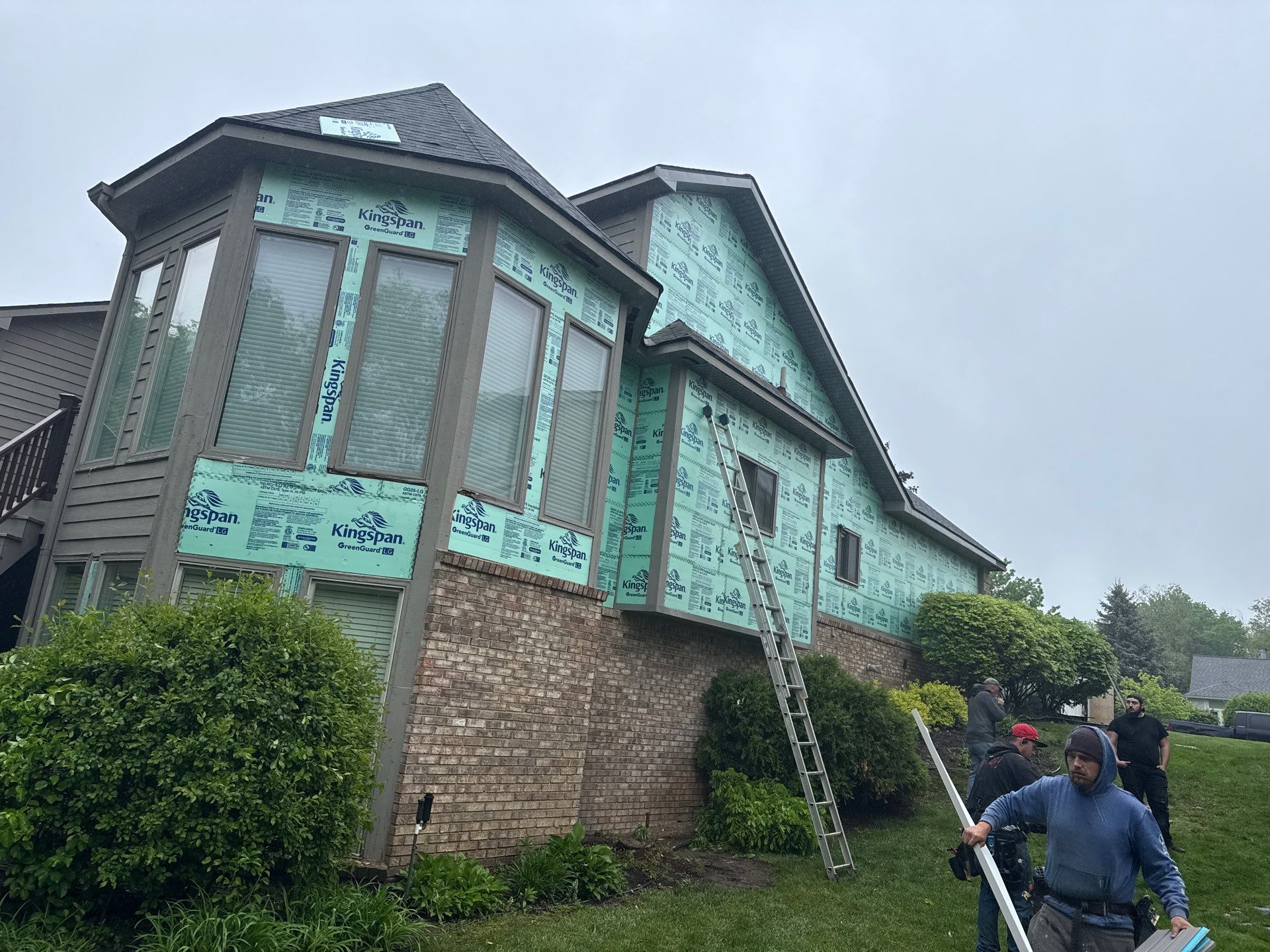Siding Replacement using Alside Storm Grey by 180 Contractors