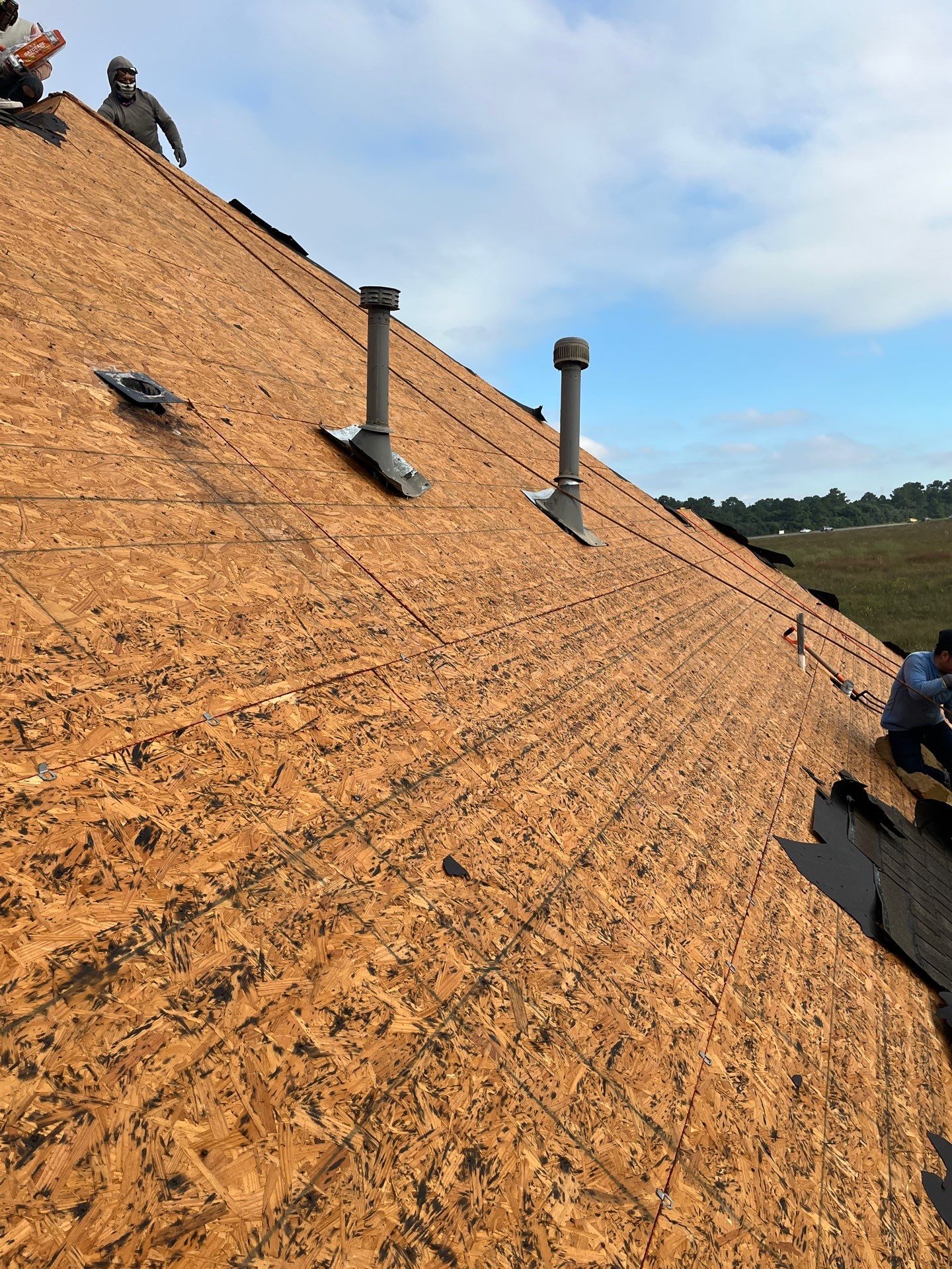 Residential Roofing Installation using GAF Timberline HDZ (weathered wood) by WABO Roofing Systems 
