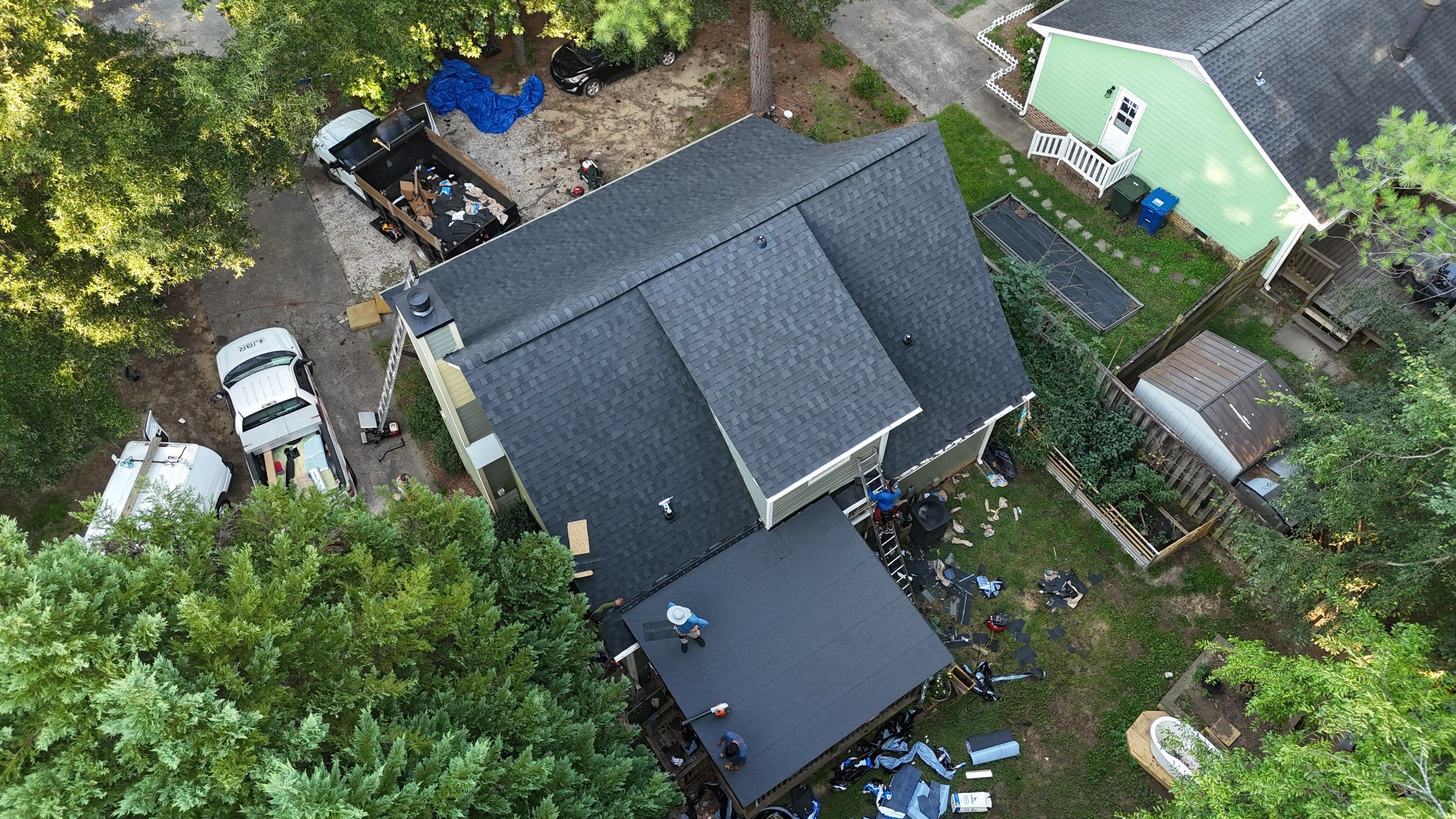 Roof replacement by hail and wind damage by Just Brilliant Restoration JBR