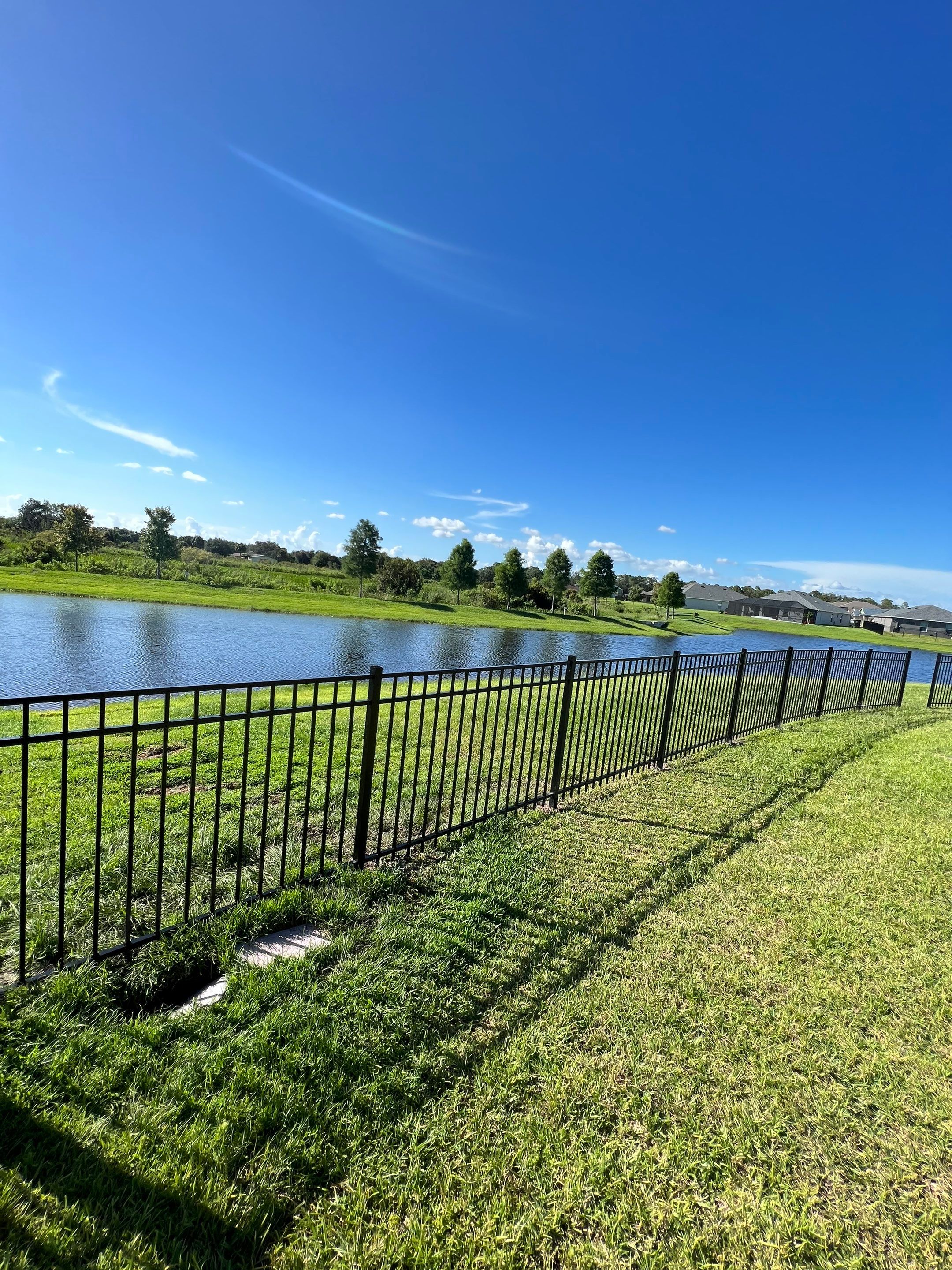 Parrish, FL 4ft. Tall 3-Rail Black Aluminum Fence by Asap fence and gates, LLC