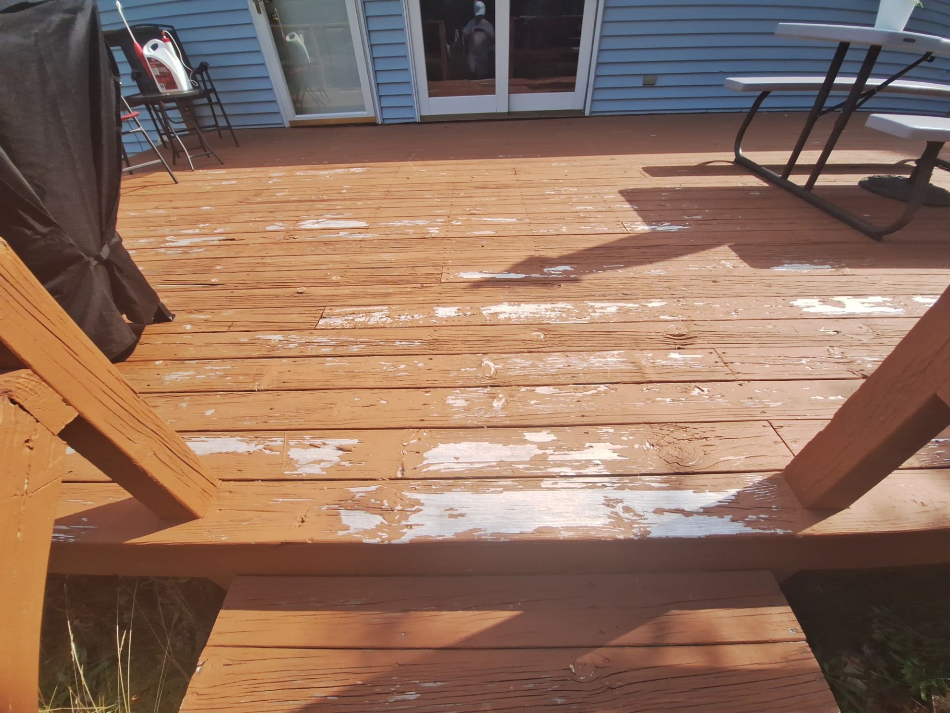 Deck staining and exterior foundation painting! by Gordon Painting