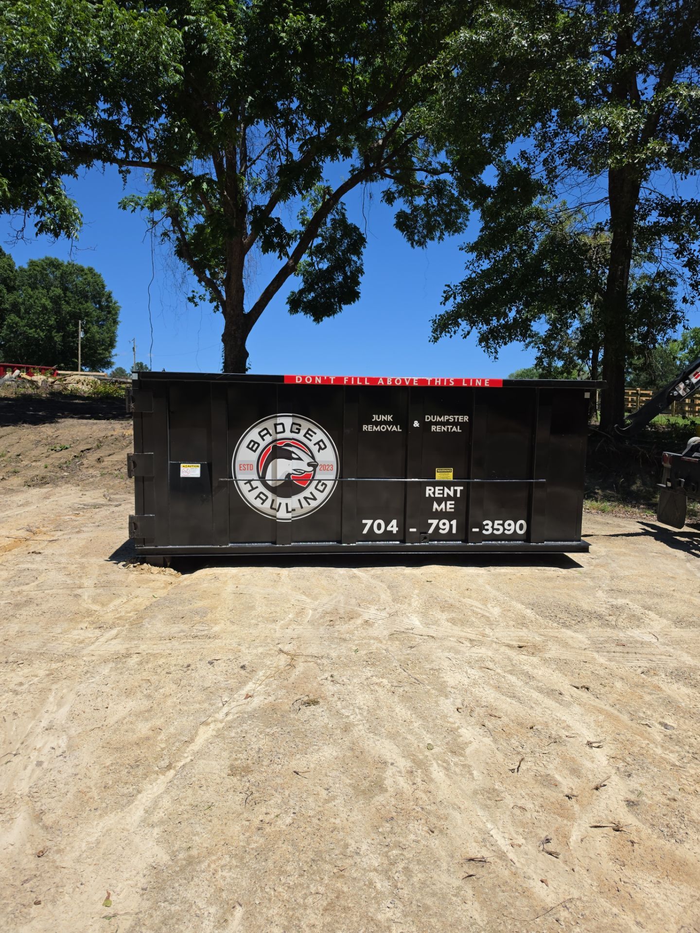 Dumpster Rental Waxhaw by Badger Hauling