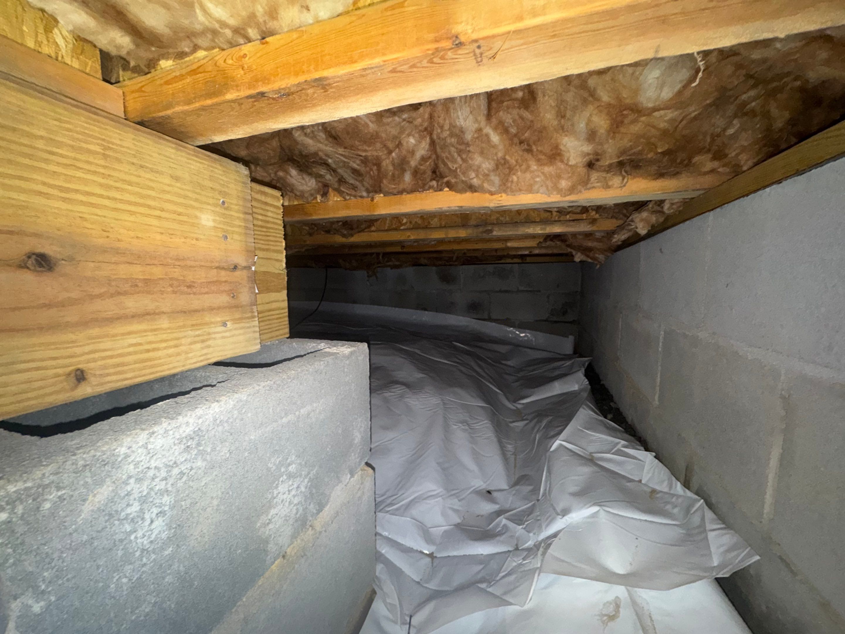 Project in Franklin by Patriot Crawl Space Repairs