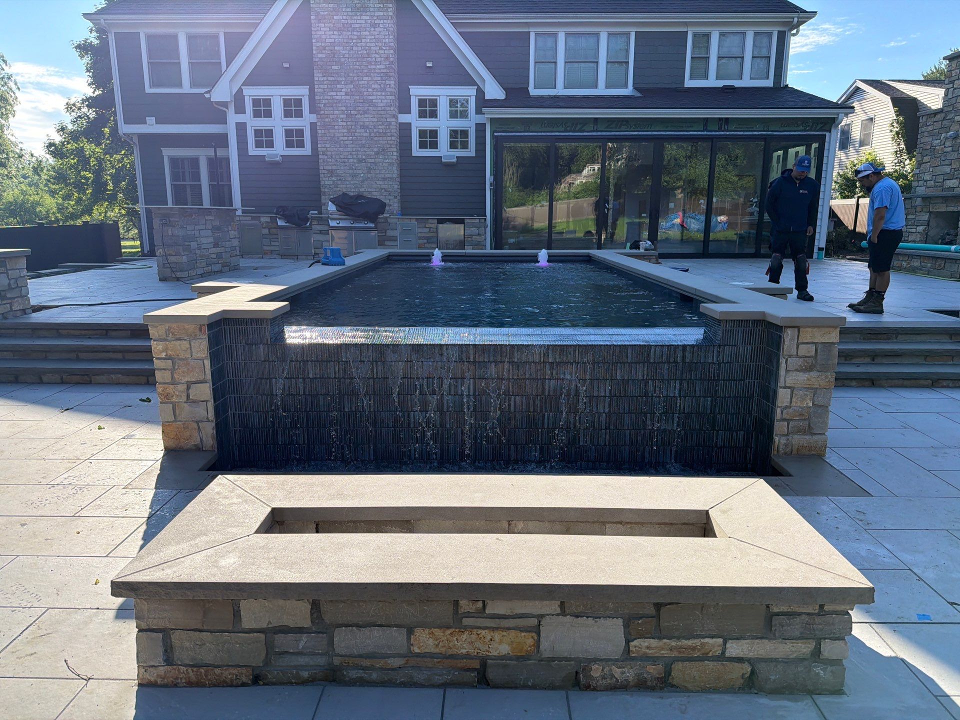Swim Spa - Jet Benches - Spillover - French Riv by North Shore Pool & Spa