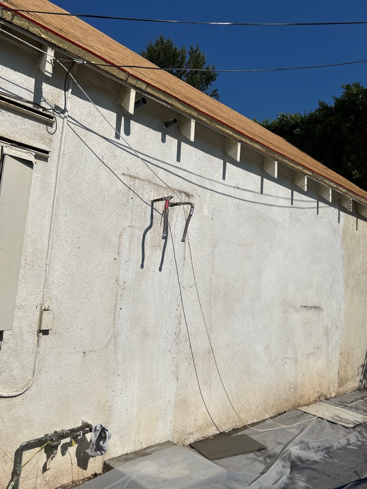 Stucco Dustless Sandblasting In Los Angeles, CA by La Power Washing Inc