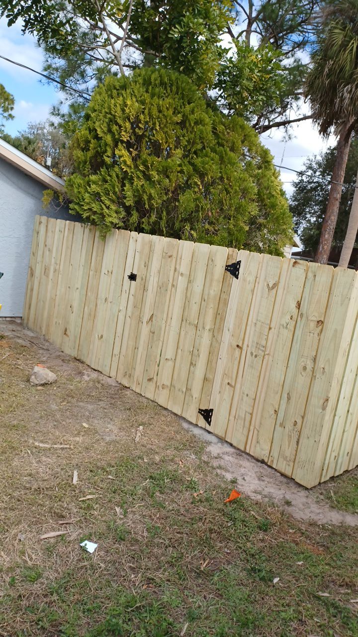 North Port, FL 6ft. Tall Treated Board on Board Privacy Fence by Asap fence and gates, LLC