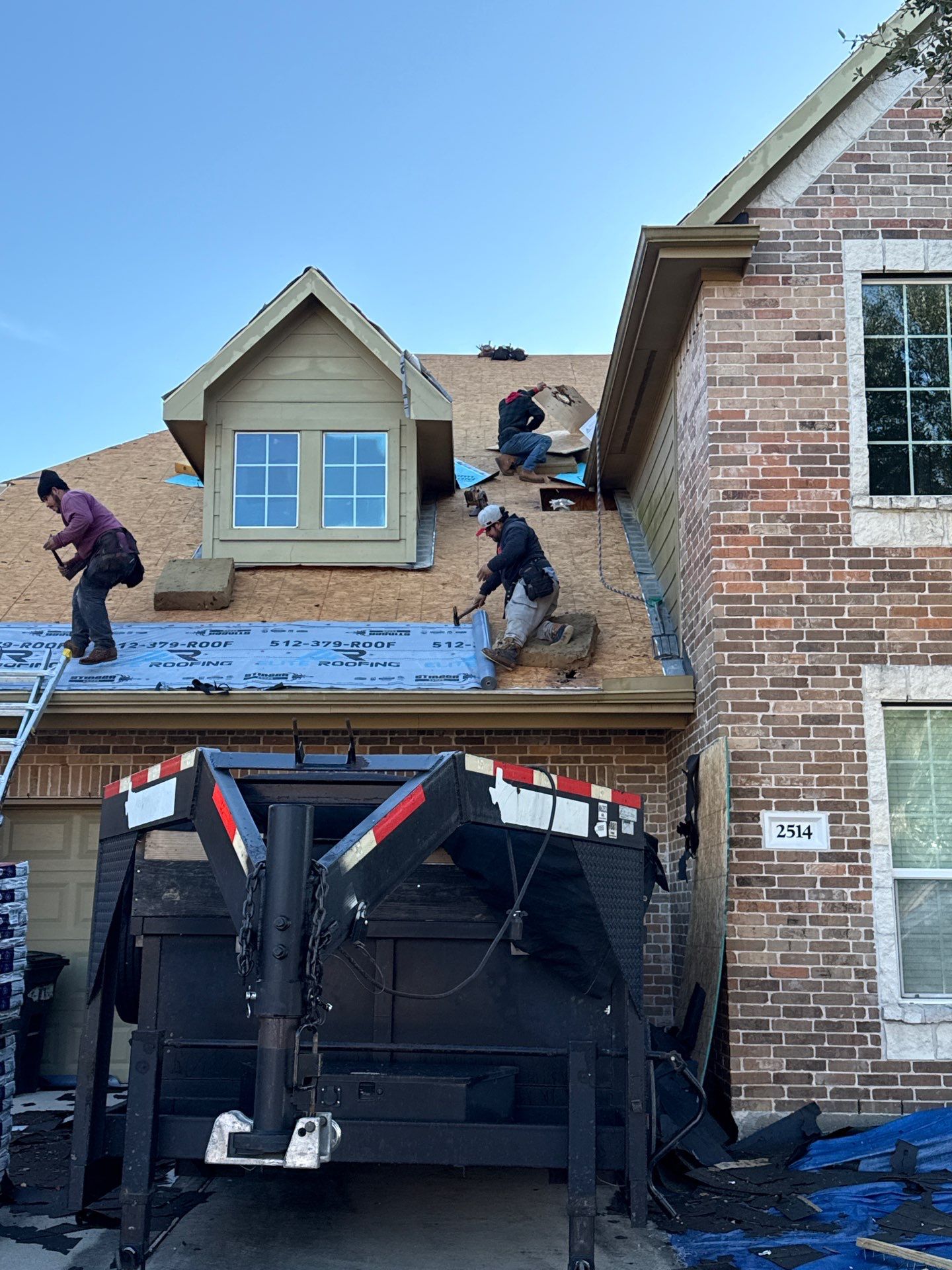 Residential Roof Replacement using GAF HDZ - Charcoal shingles by Elite Roofing LLC