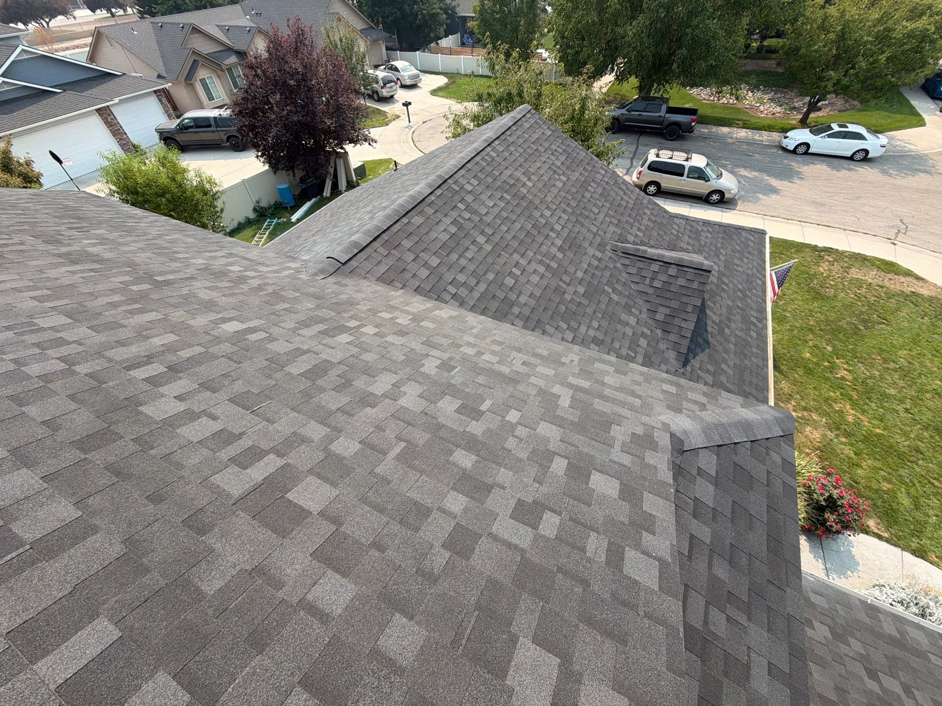 Asphalt Architectural Shingle Roof Replacement in Meridian, Idaho by Olive Roofing