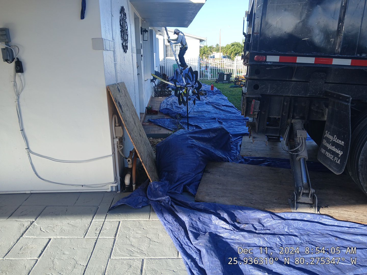 RESIDENTAL METAL REROOF 24 GUAGE DOVE GRAY 1-1/2" MECHANICAL SEAM METAL POLYGLASS POLYSTICK XFR by Earl W. Johnston Roofing 