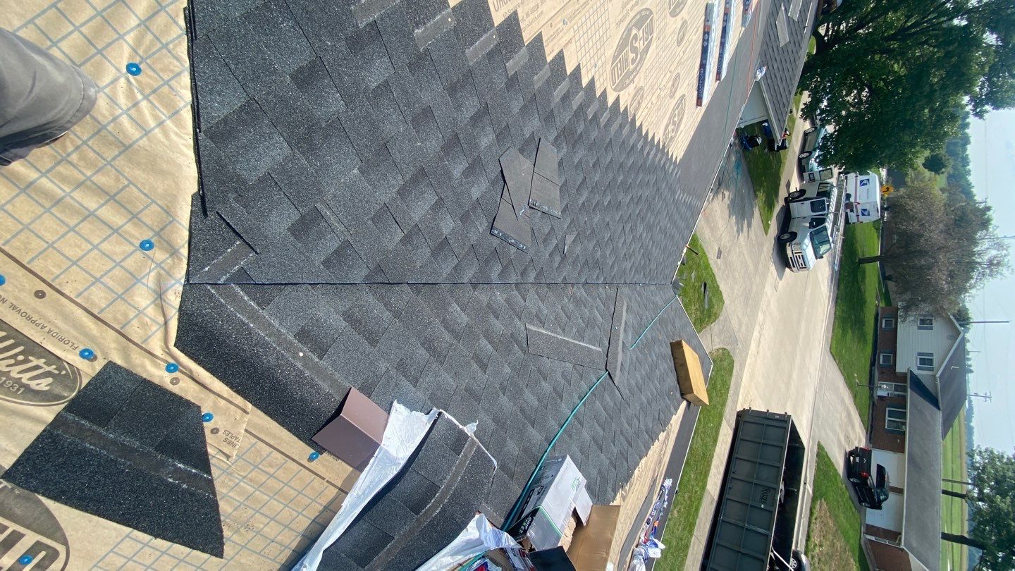 Residential Roofing Installation using GAF Timberline HDZ Charcoal by Nitro Roofing and Construction