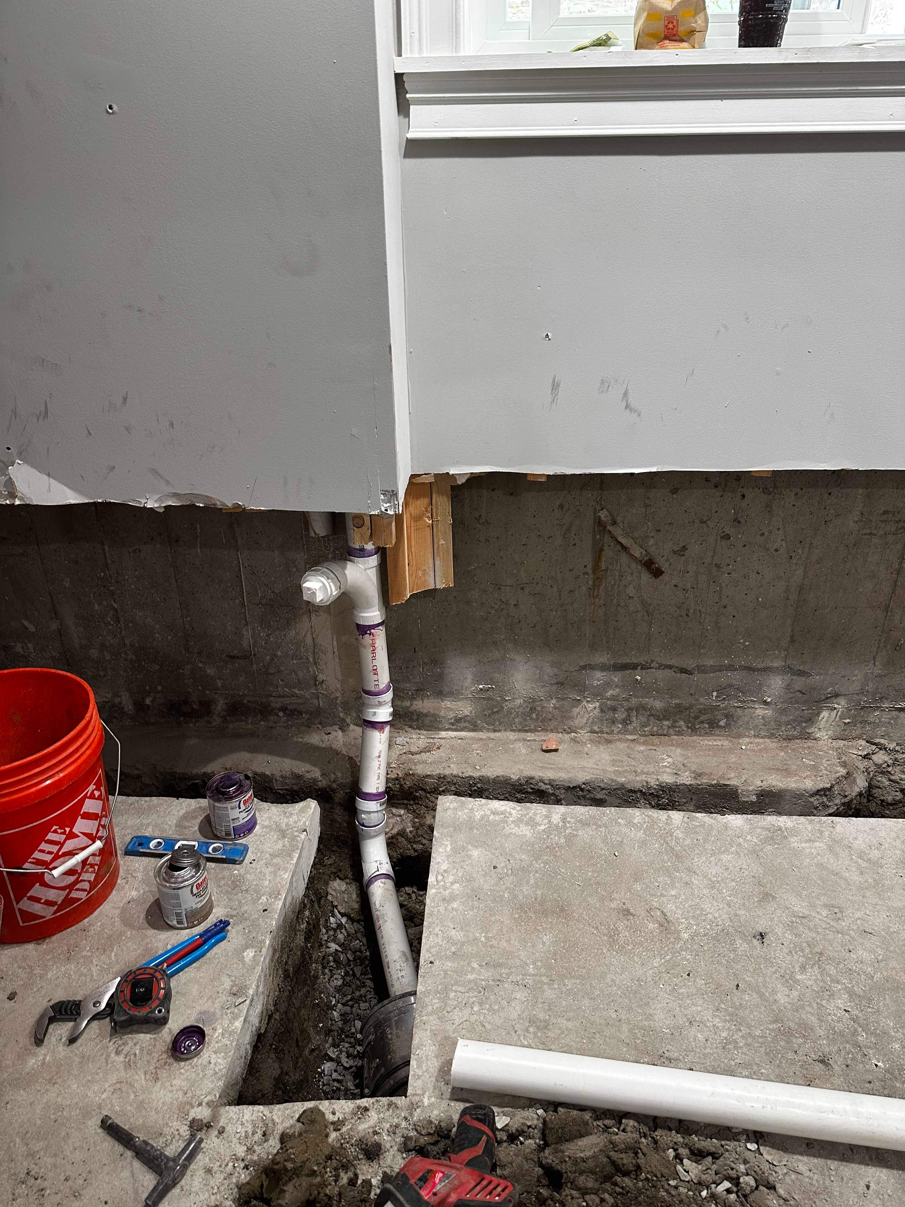 Complete Interior Basement Waterproofing by Allied Water Services