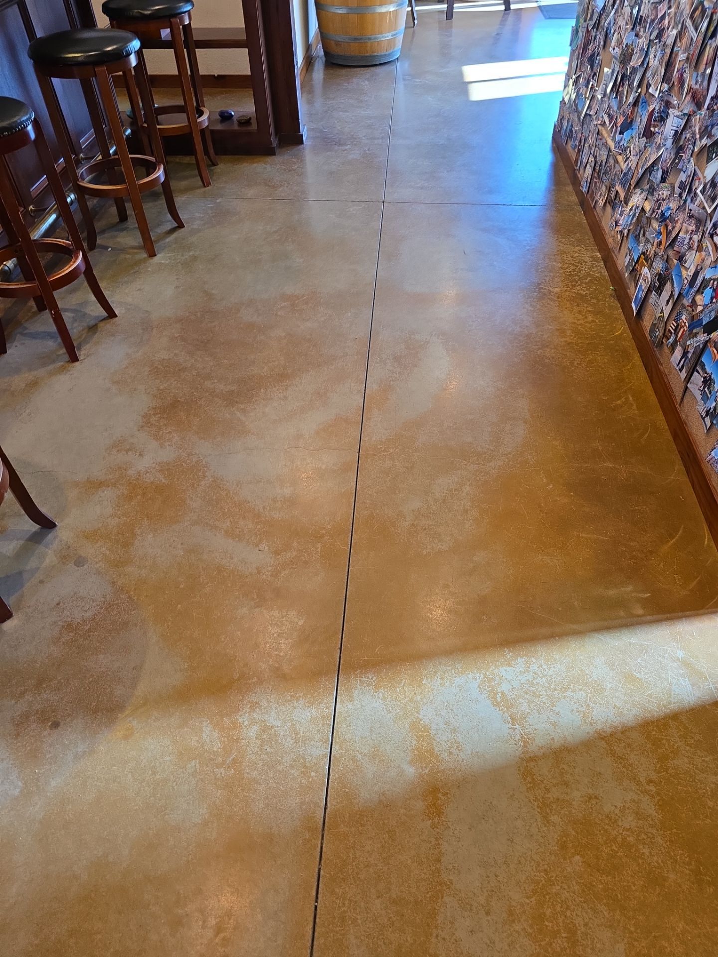 Custom Metallic Epoxy Floor Installation for San Miguel Winery by MGP Coatings