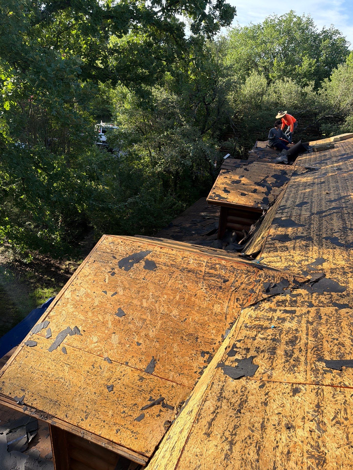 Fort Worth Log Home Roof Replacement and Gutter System Service by Performance 1 Roofing