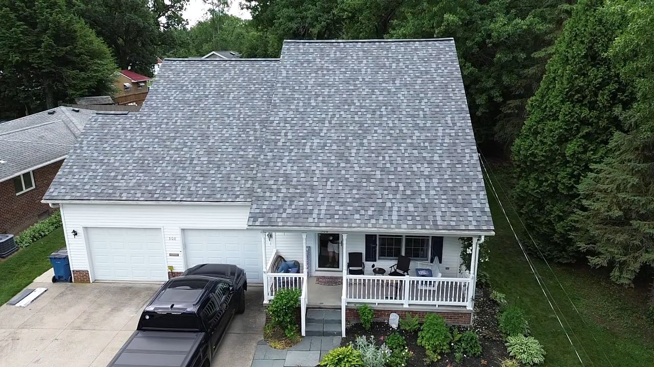 Atlas Pinnacle, Color, Coastal Granite, Drip Edge, Color, Black by Eagle Eye Roofing