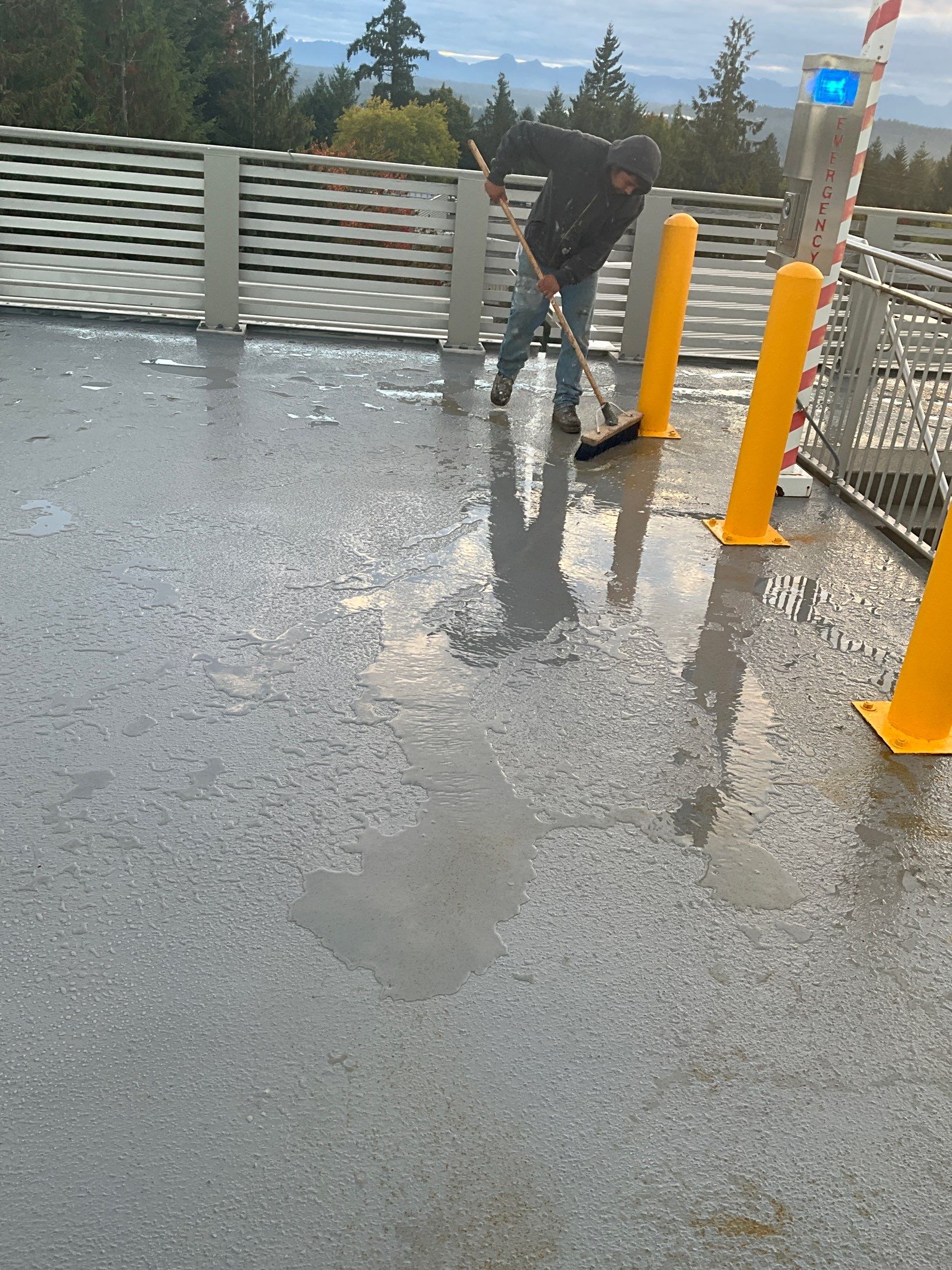 Corti Construction | Striping for Concrete Parking Lot by Jireh Asphalt & Concrete Inc 