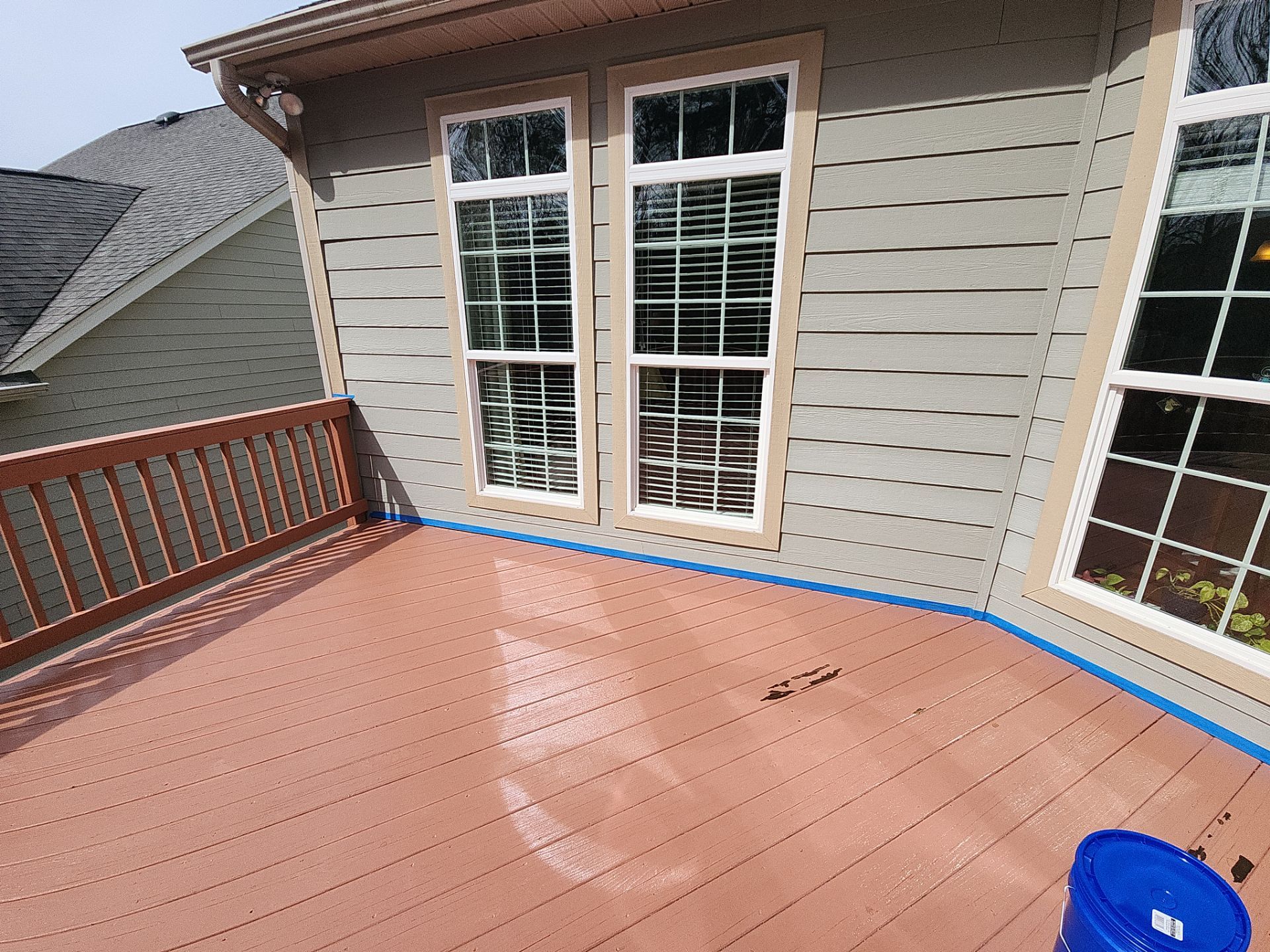 Painted Deck using AcryFin by DuraSeal