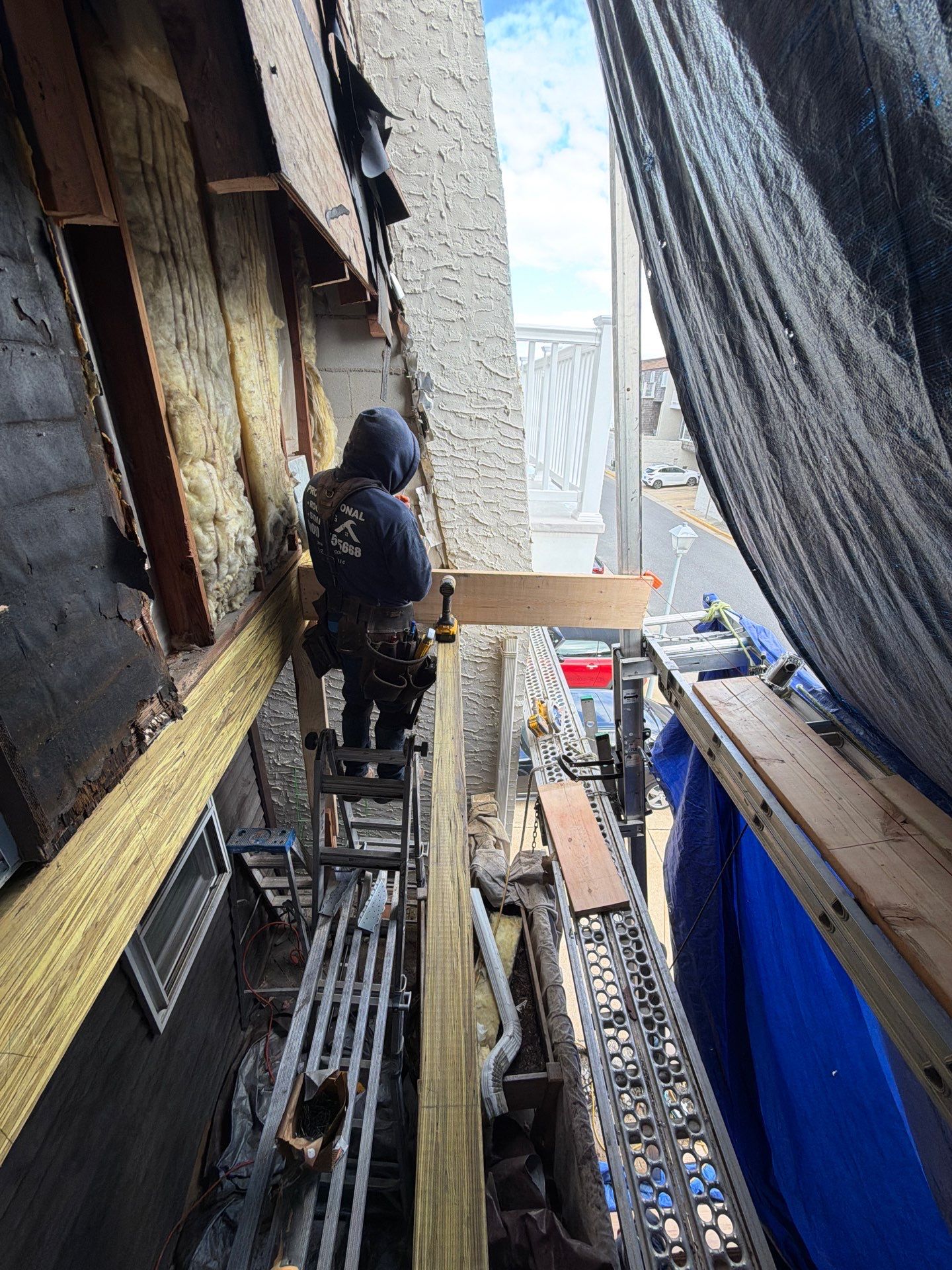 Multi-Level Balcony Reconstruction and Structural Wood Rot Repair in Sea Bright by REVIXPRO