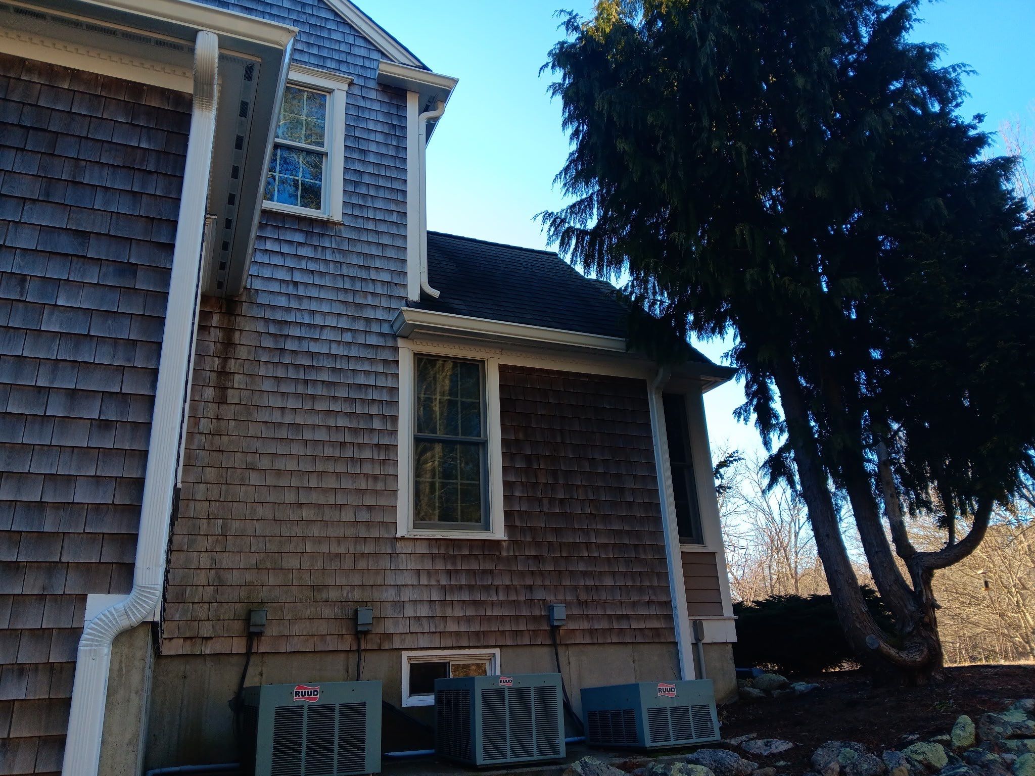 Gutter Installation using 6" K-Style Aluminum Gutter in Rochester, MA by Gutter Pro Enterprises