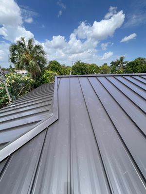 New Standing Seam Metal Roof Installation in North Fort Myers
