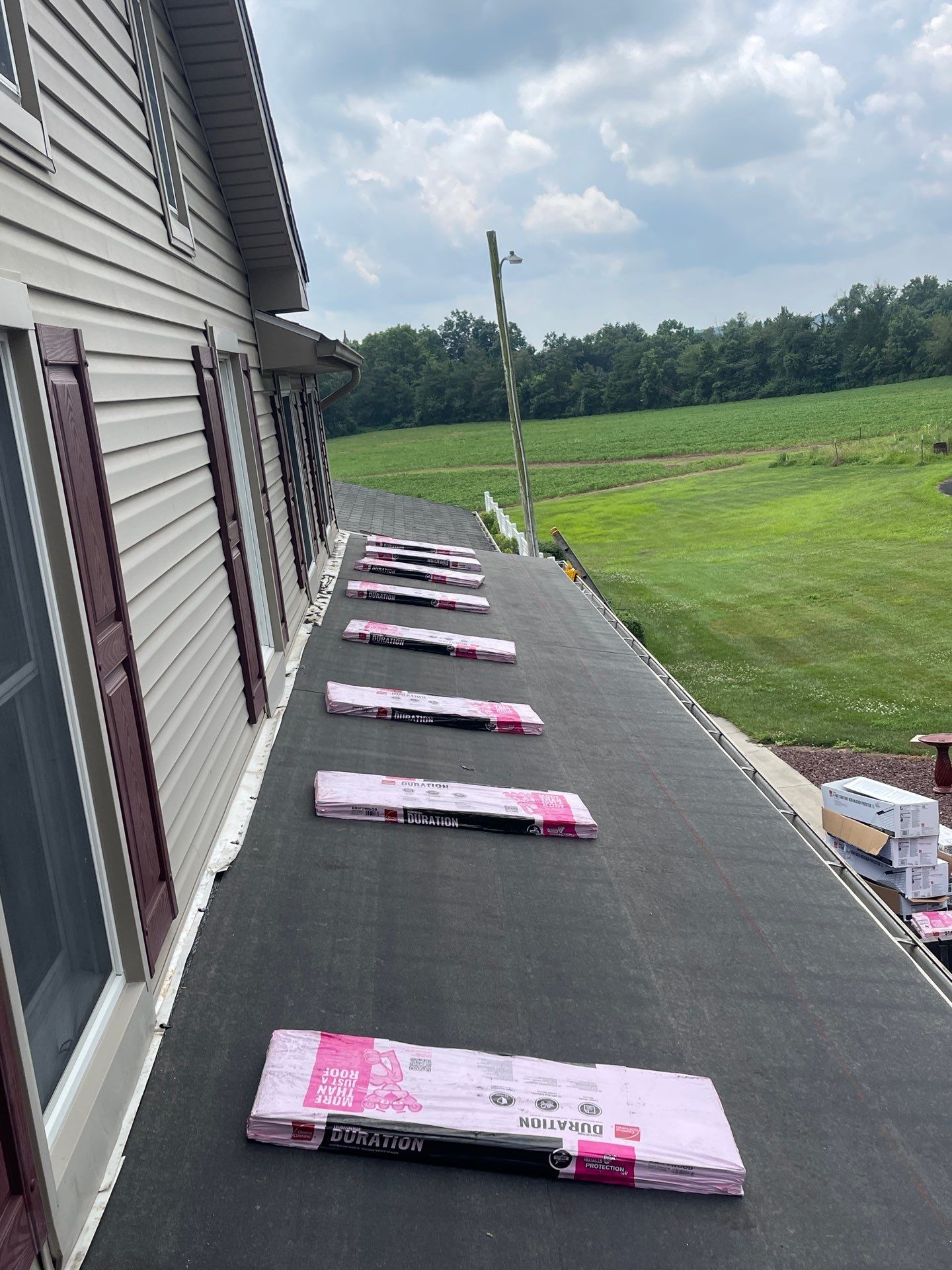 Roof Replacement and Chimney Restoration with Shutter Upgrade in East Berlin, Pennsylvania by Bealing Roofing & Exteriors