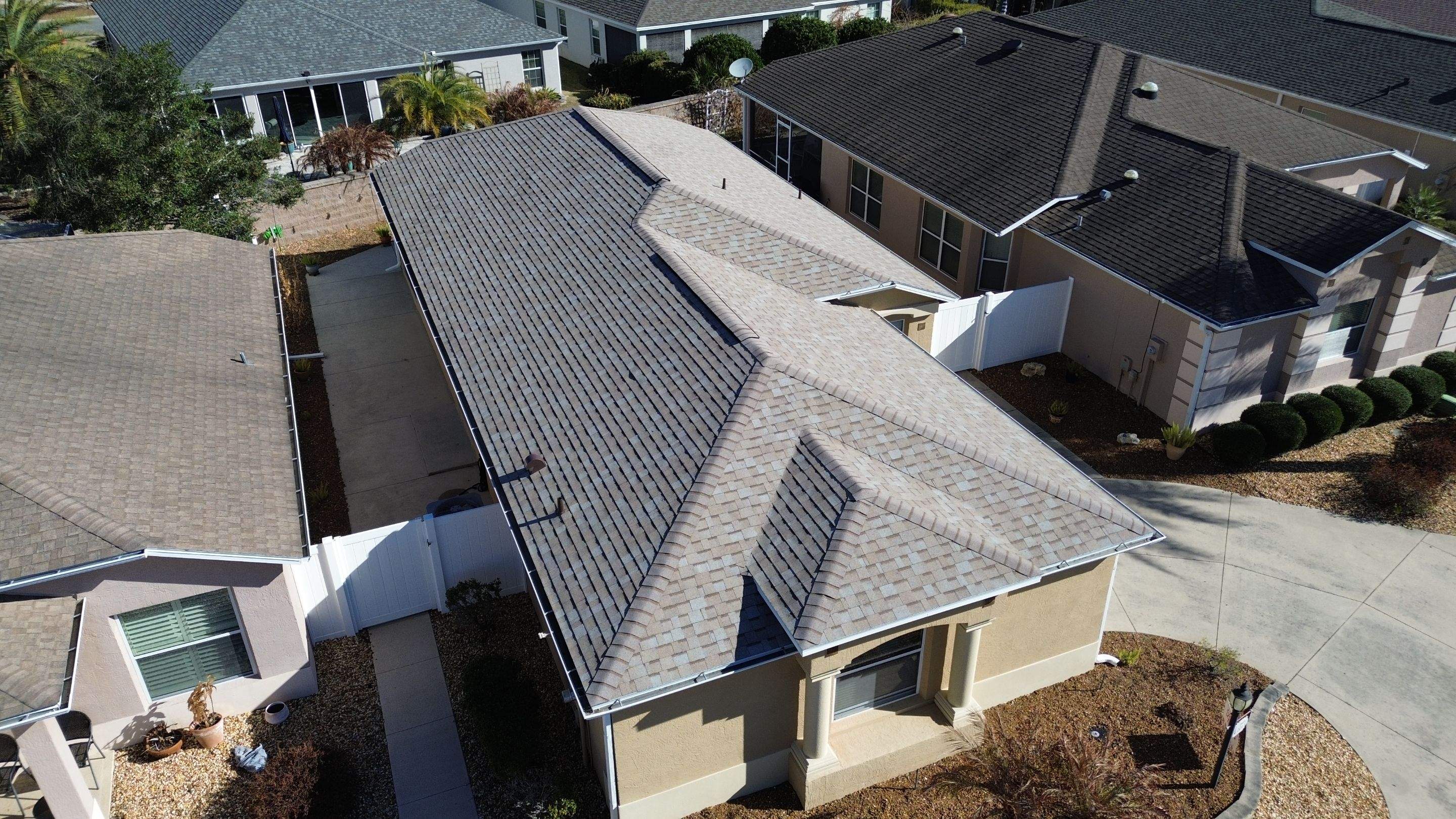 New shingle reroof in The Villages, FL by Brehm Roofing