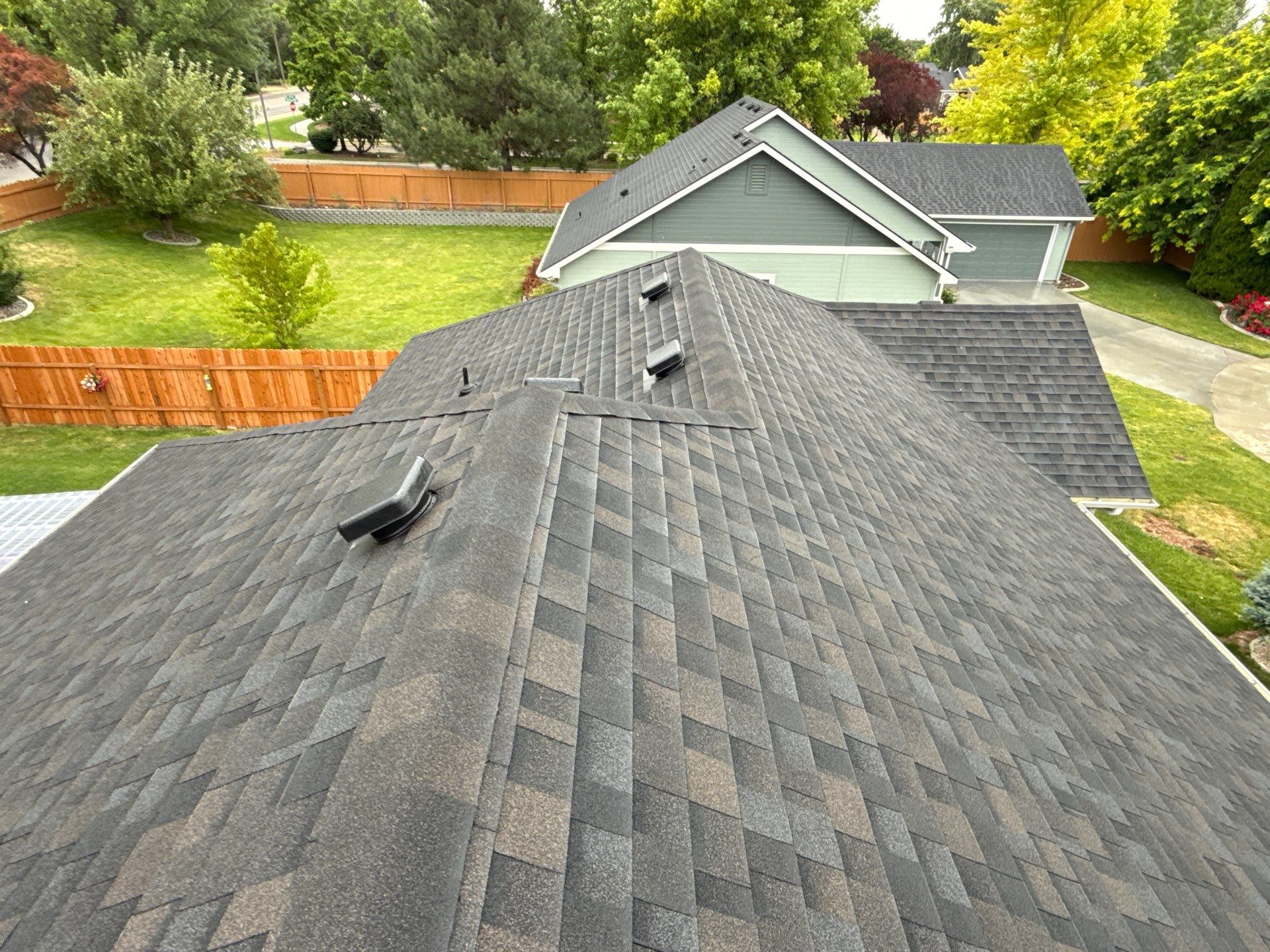 Architectural Shingle Roof Replacement and New Ventilation in Boise by Olive Roofing