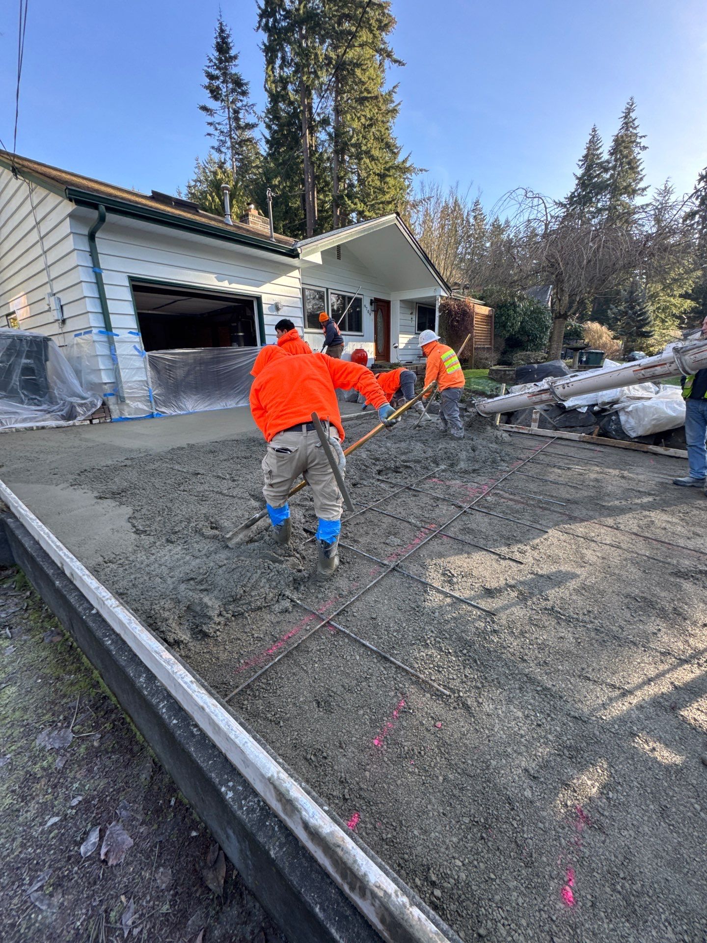 Stamped Concrete Patio and Driveway | Edmonds  by Jireh Asphalt & Concrete Inc 