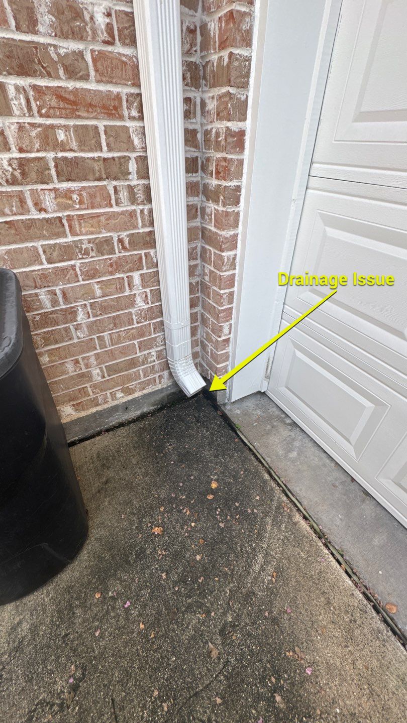 Driveway Concrete Replacement & French Drainage System by Texas Urban Elements