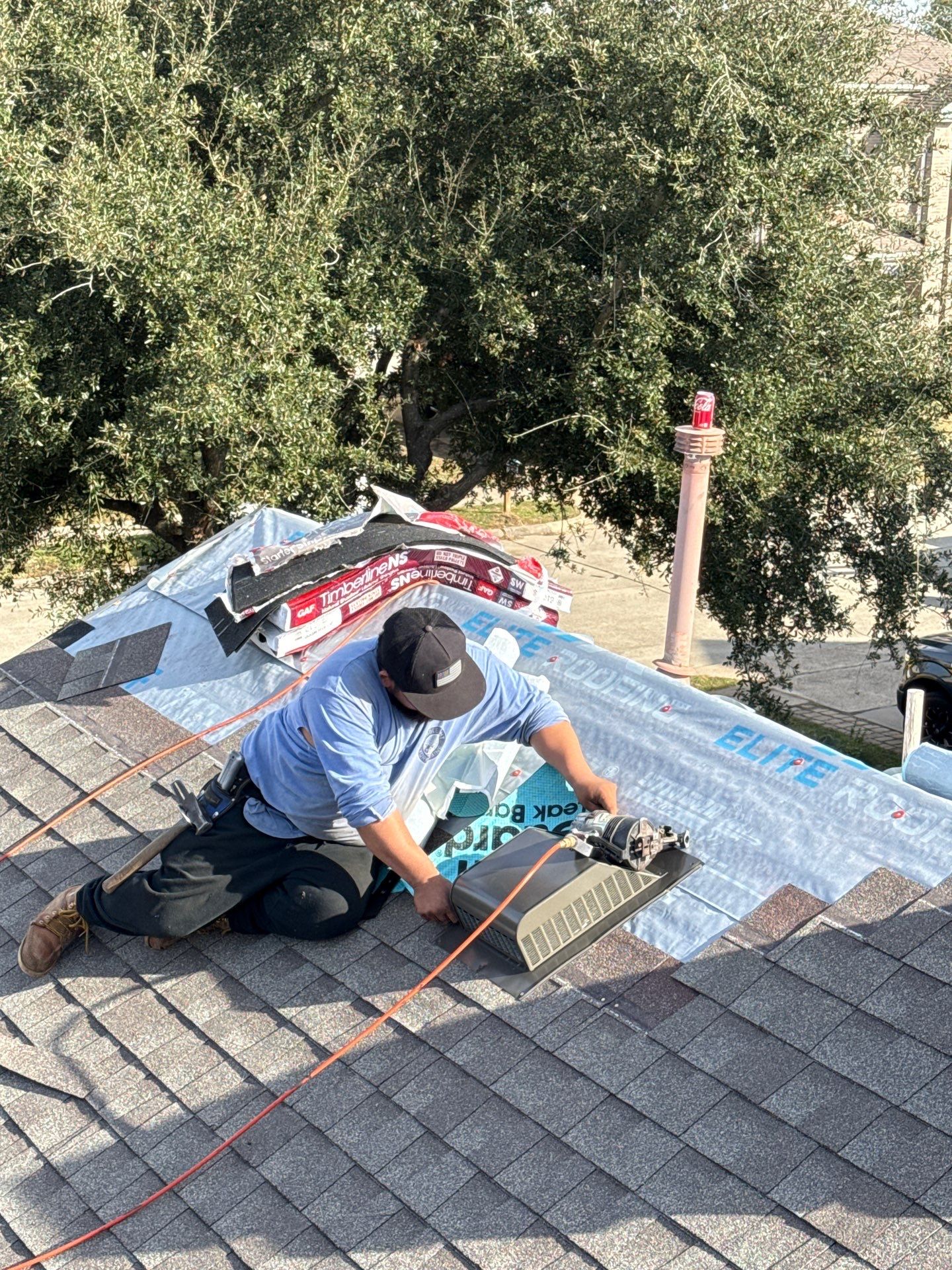Residential Roof Replacement using GAF NATURAL SHADOW - WEATHERED WOOD by Elite Roofing LLC