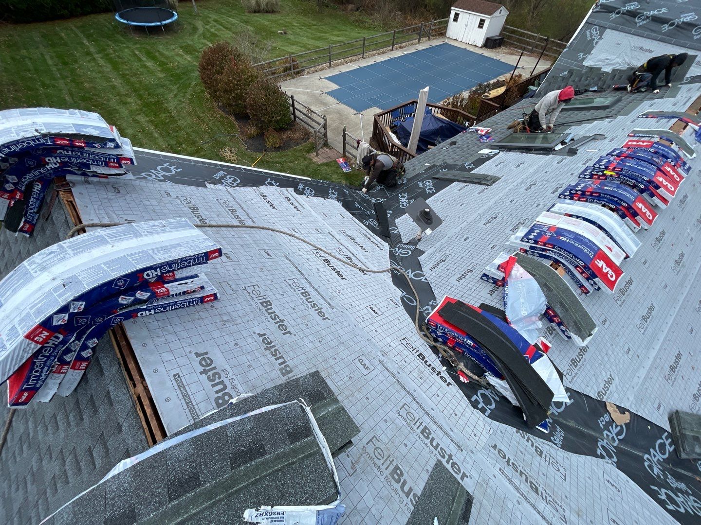 Residential Roofing Installation using GAF Timberline HDZ by Sensible Home Solutions