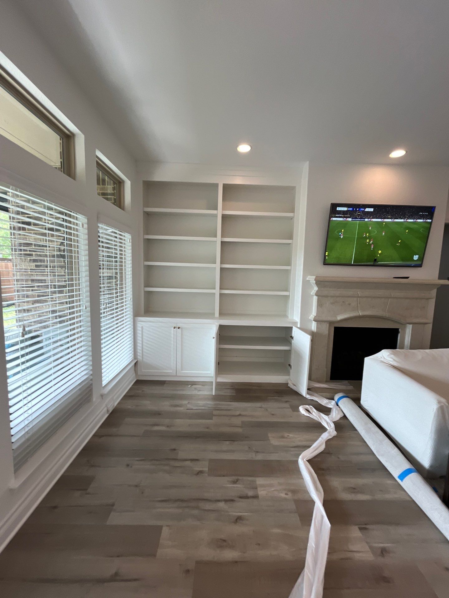Kitchen Remodel using Water mitigation equipment by L&T General Contractors and Restoration INC