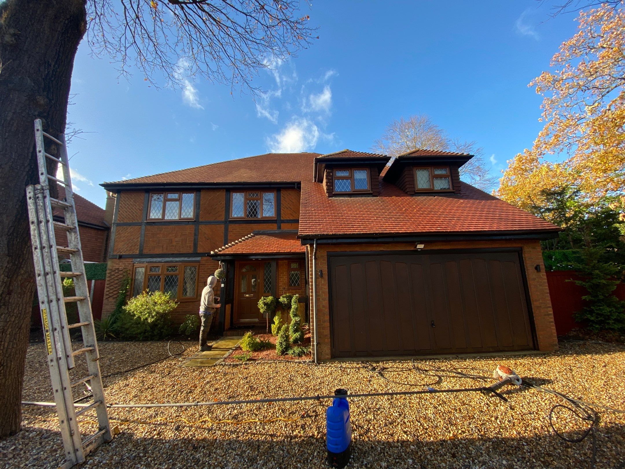 Roof Clean  - Moss Removal - Gutter Clean using Honda 15lpm Low Pressure Washing Machine by Ges Exterior Cleaning ltd