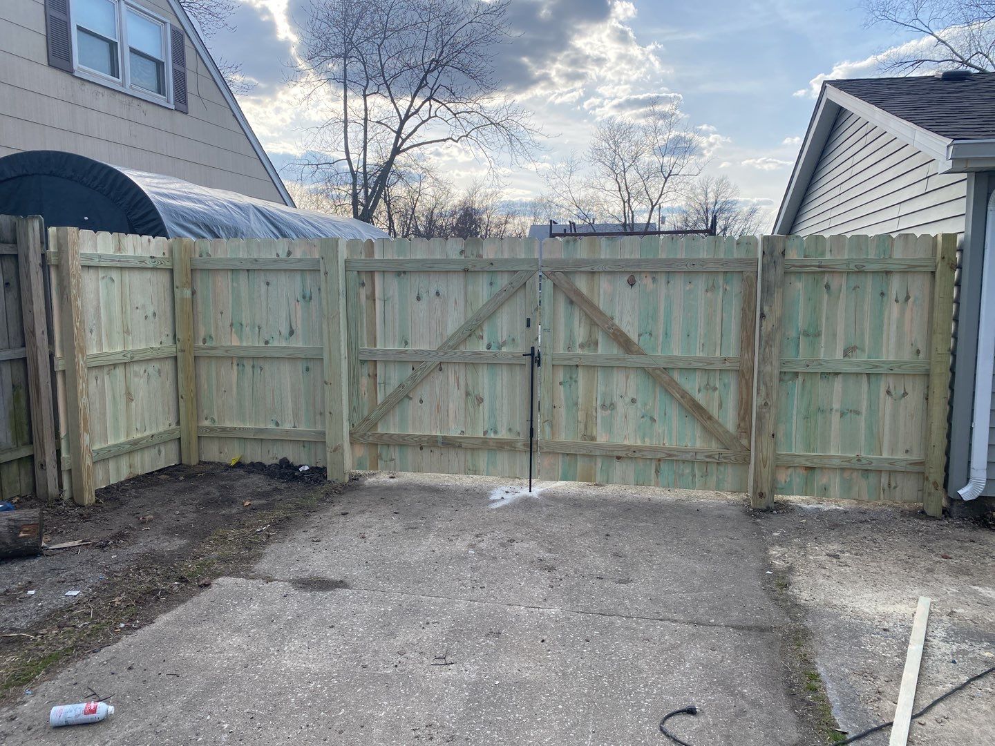 wood fence by Kraz Construction