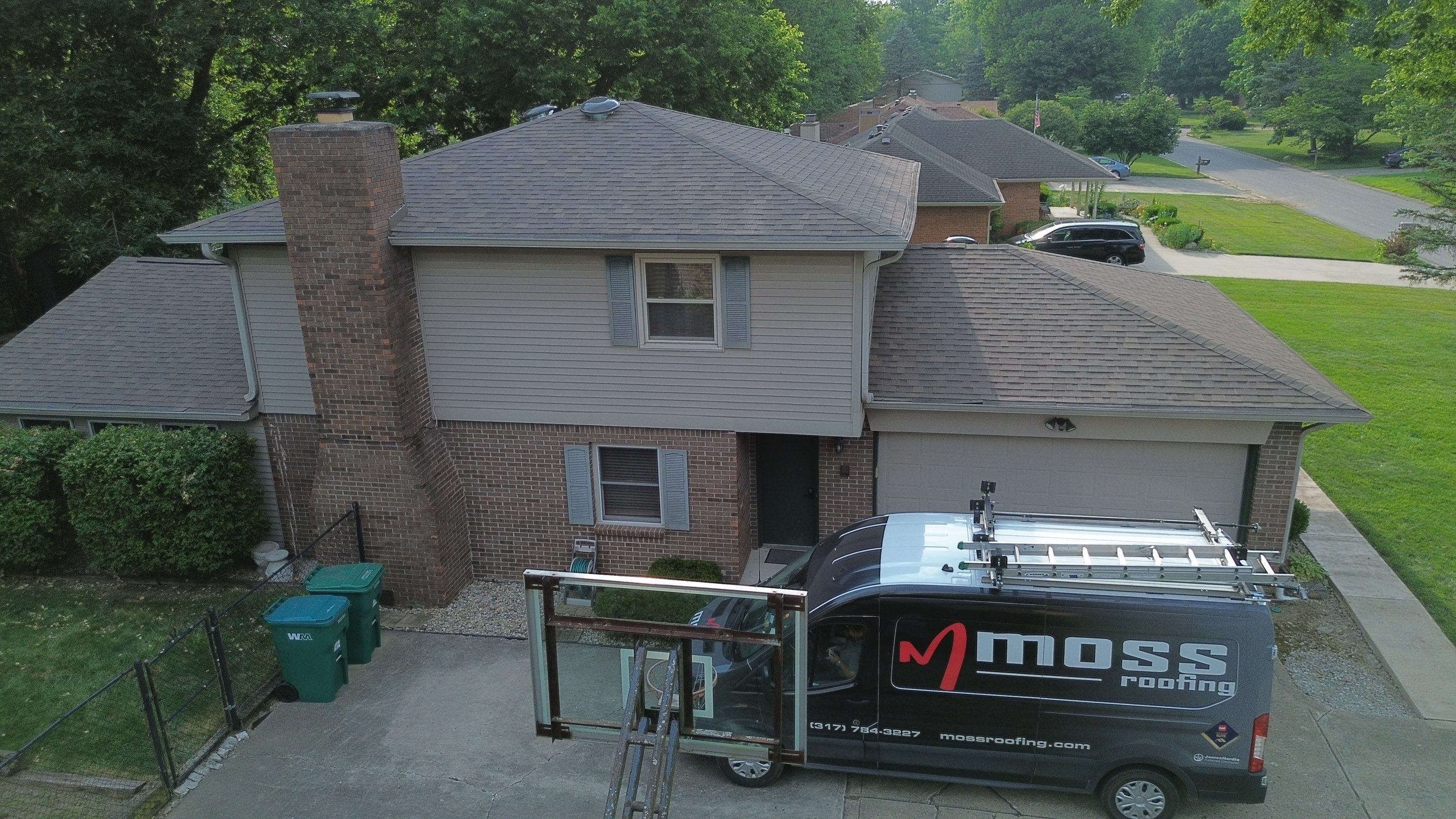 Project in Greenwood by Moss Roofing