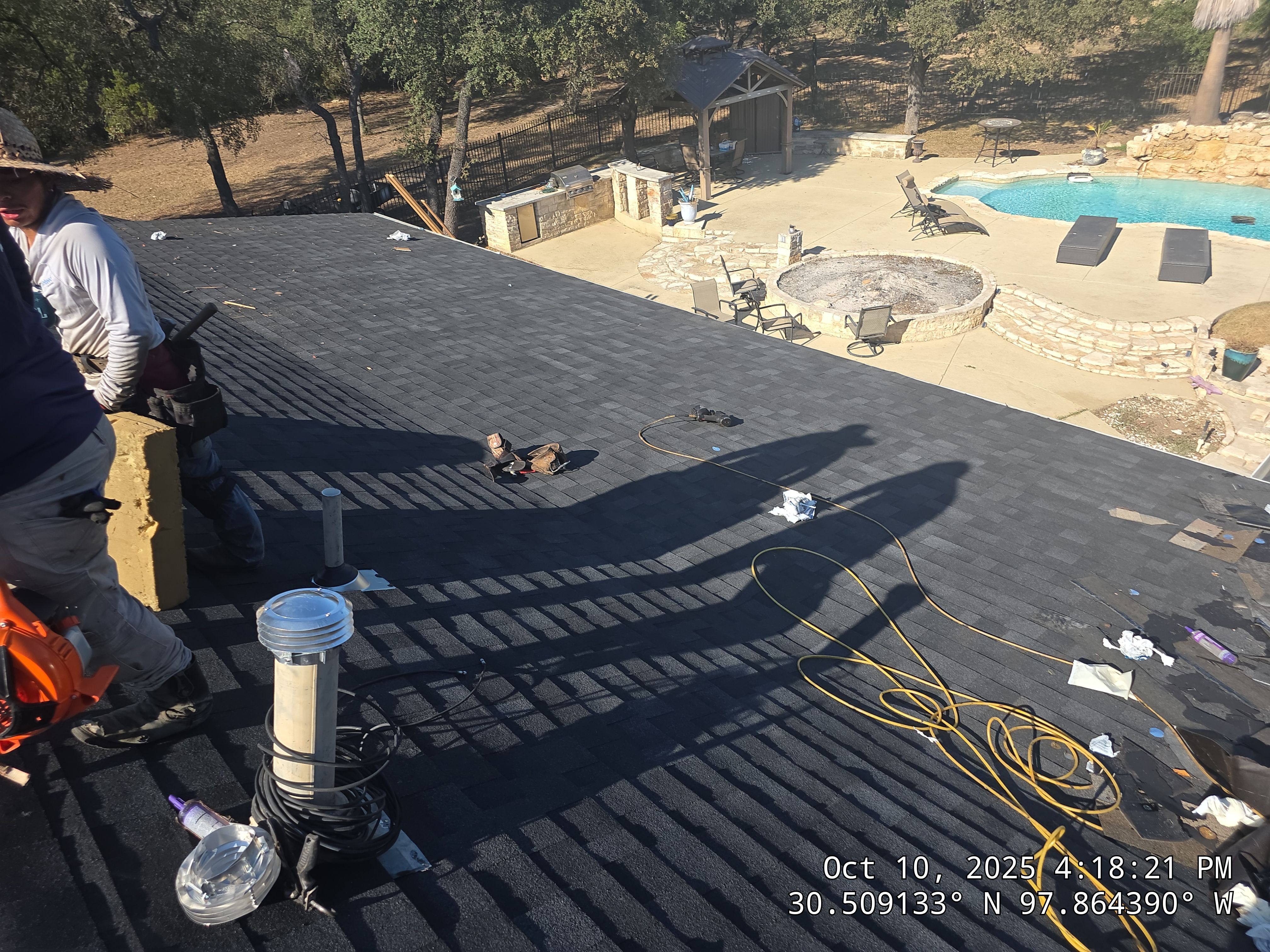 Residential Roofing Replacement and Exterior Restoration in Leander, Texas by Caliber Restoration LLC