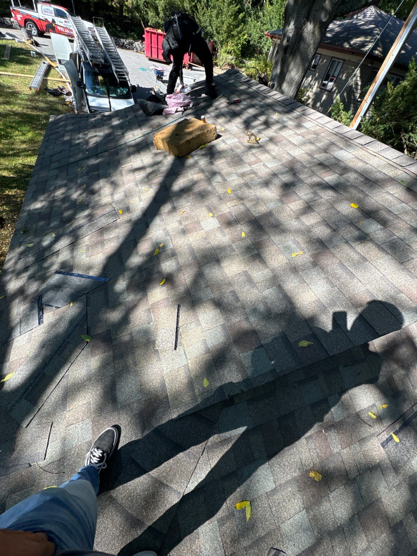 Full Roof Replacement – House & Garage | Belmont, MA by Mighty Dog Roofing of Greater Middlesex County