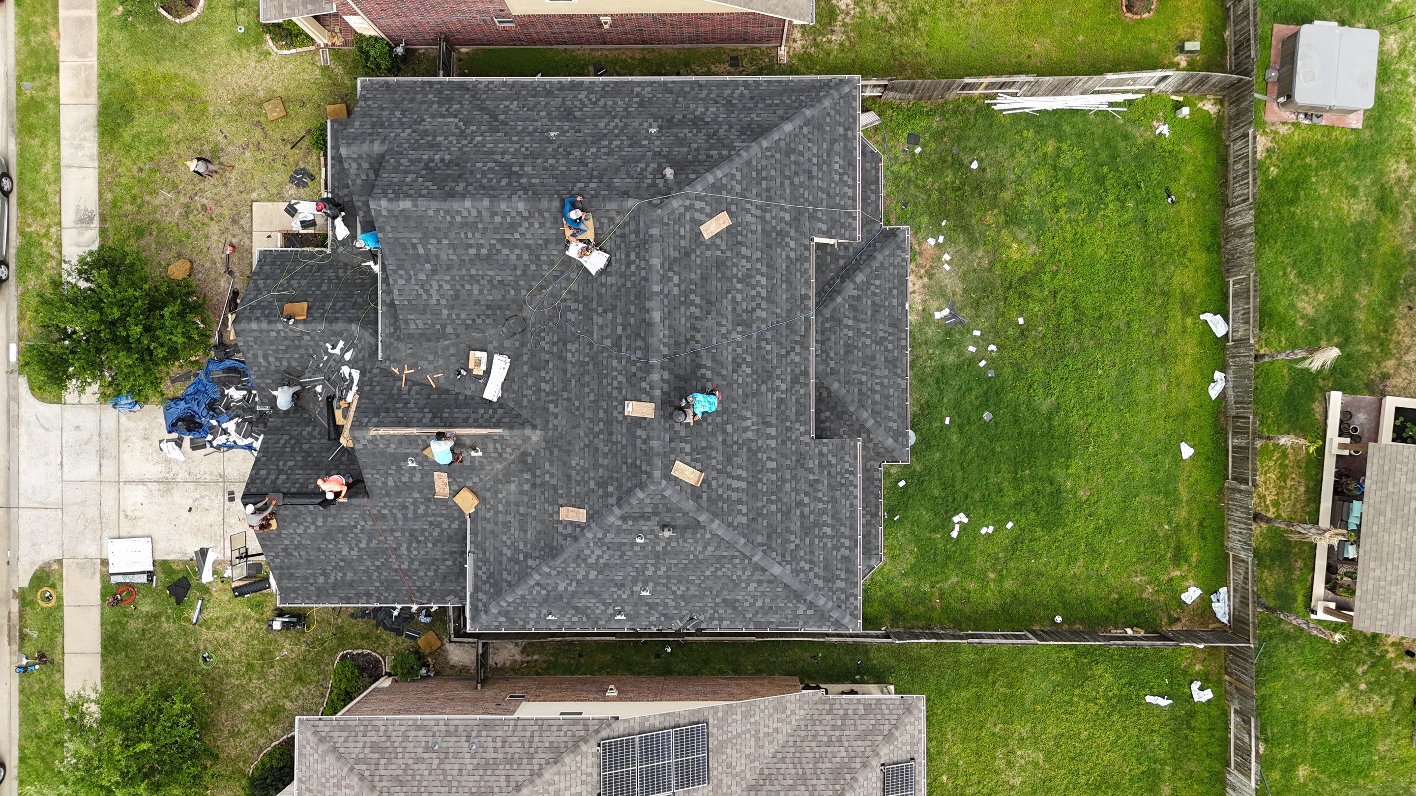 Residential Roofing Installation using IKO Dynasty by Core Four Roofing