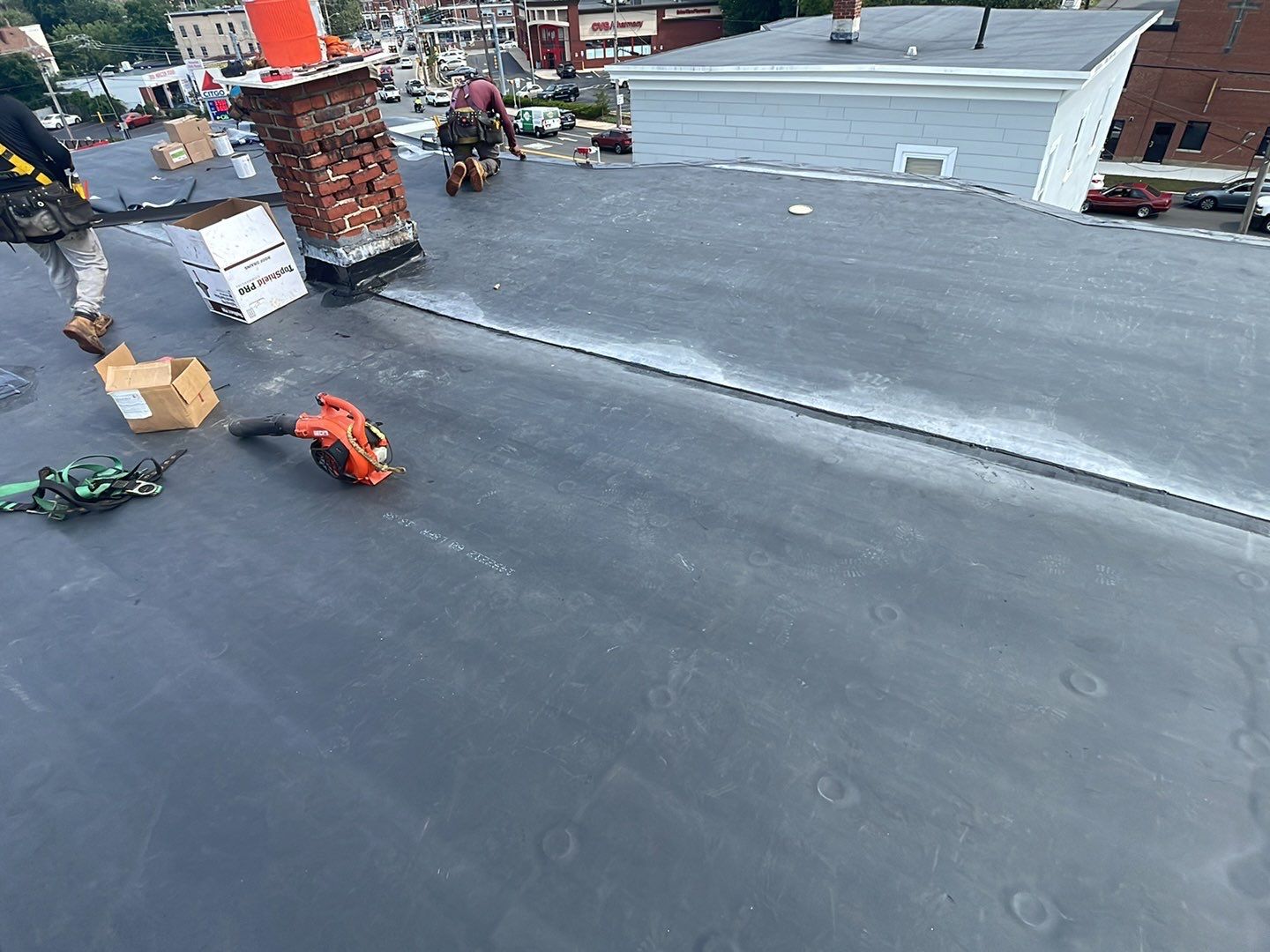 Residential Roofing Installation using EPDM/Rubber by Sensible Home Solutions