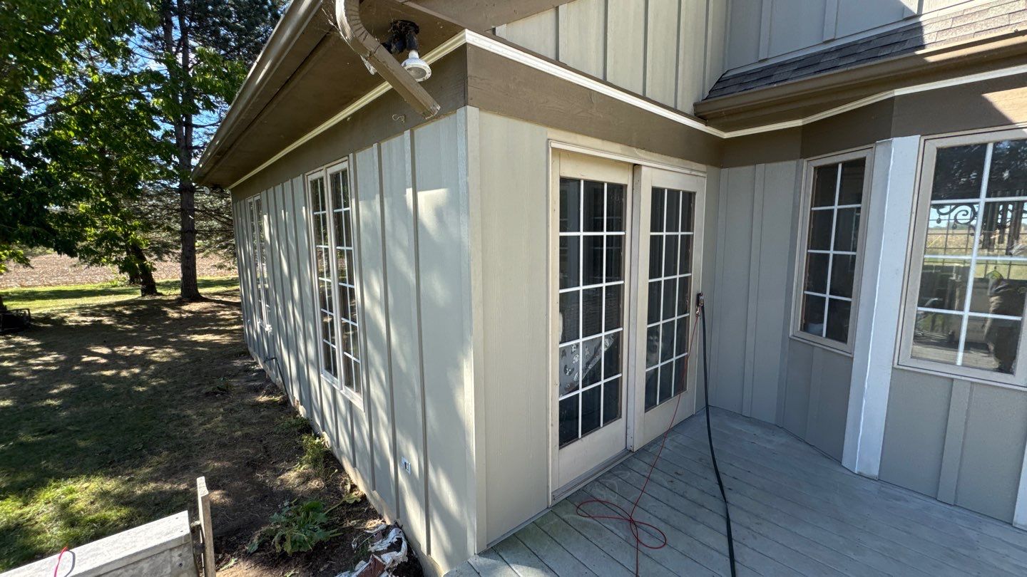 Siding Installation using Hardie Board and Batten Monterey Taupe by Nitro Roofing and Construction
