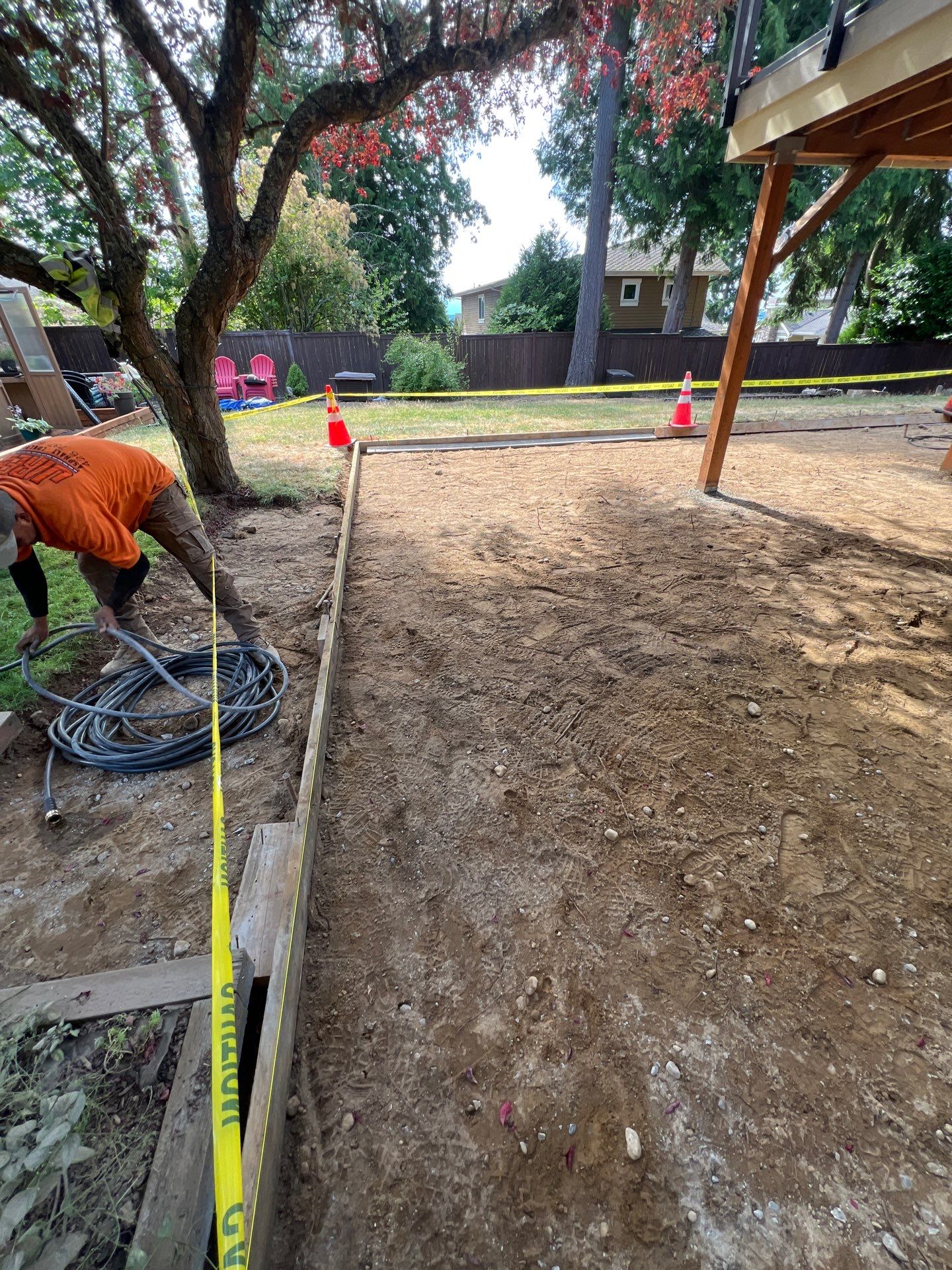 Concrete Back Patio Renovation | Edmonds  by Jireh Asphalt & Concrete Inc 