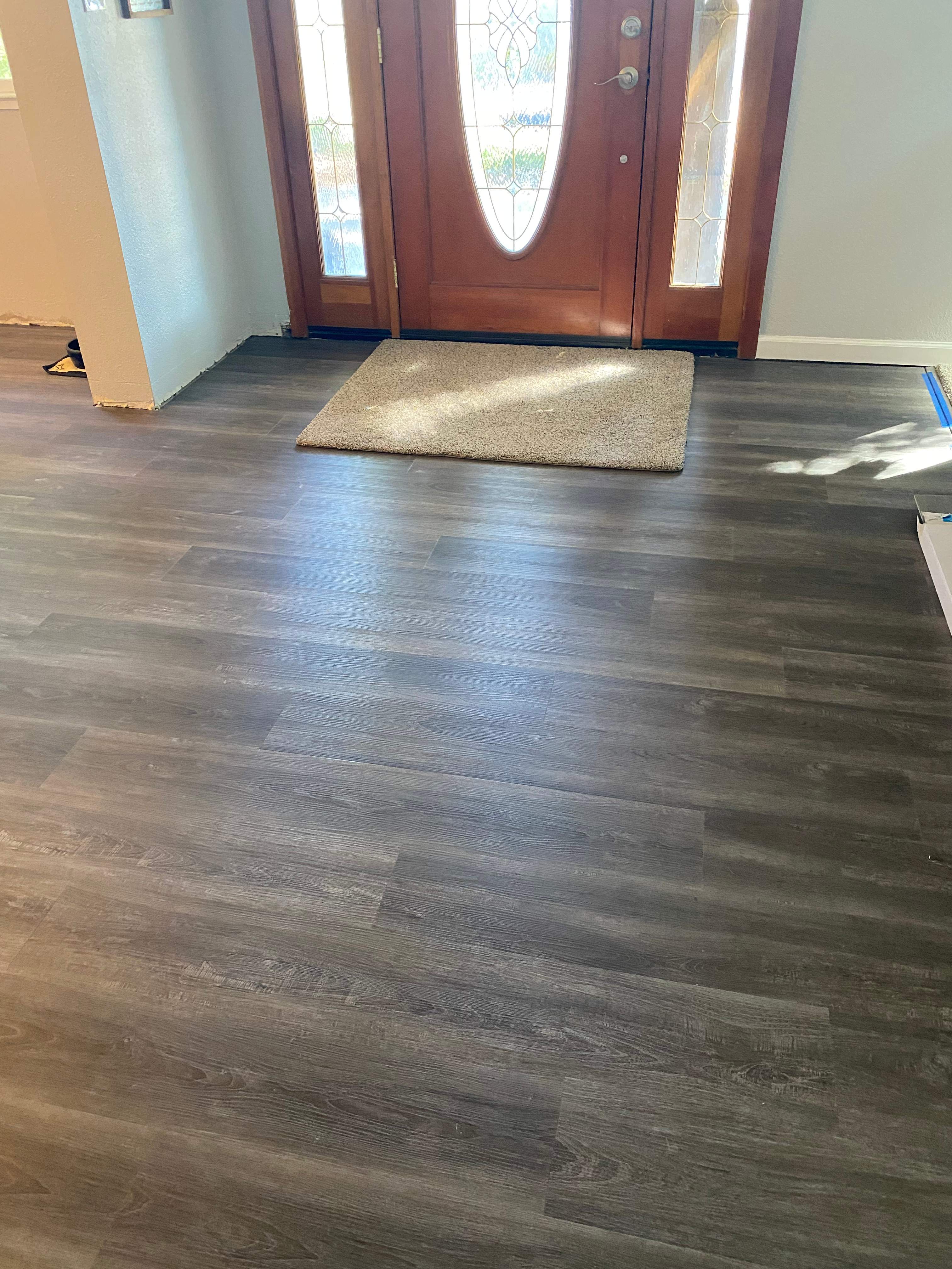 LVP Flooring for newly remodeled kitchen in Newcastle. by Footprints Floors South Sacramento
