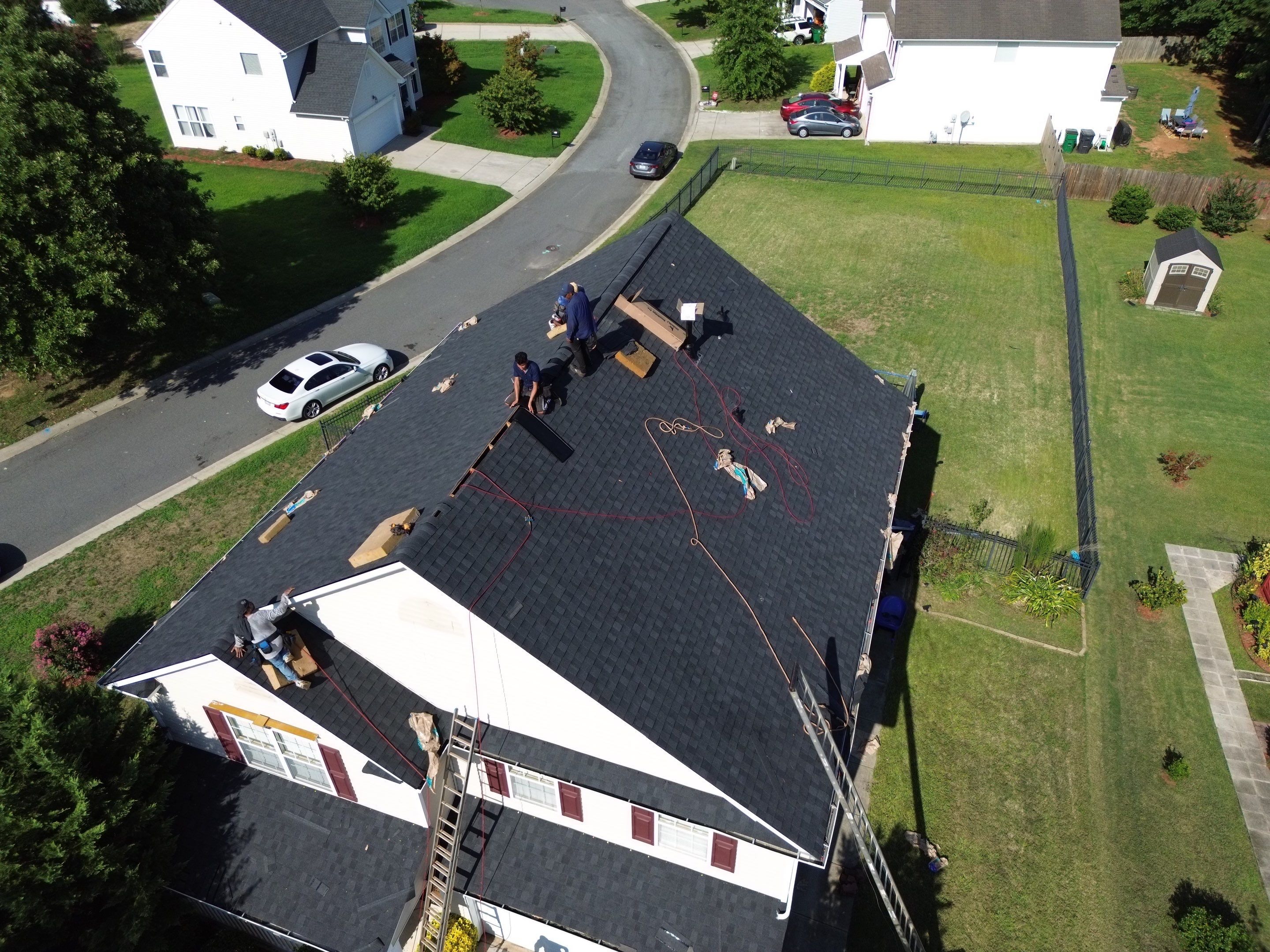 Roof and gutters replacement by hail and wind damage by Just Brilliant Restoration JBR