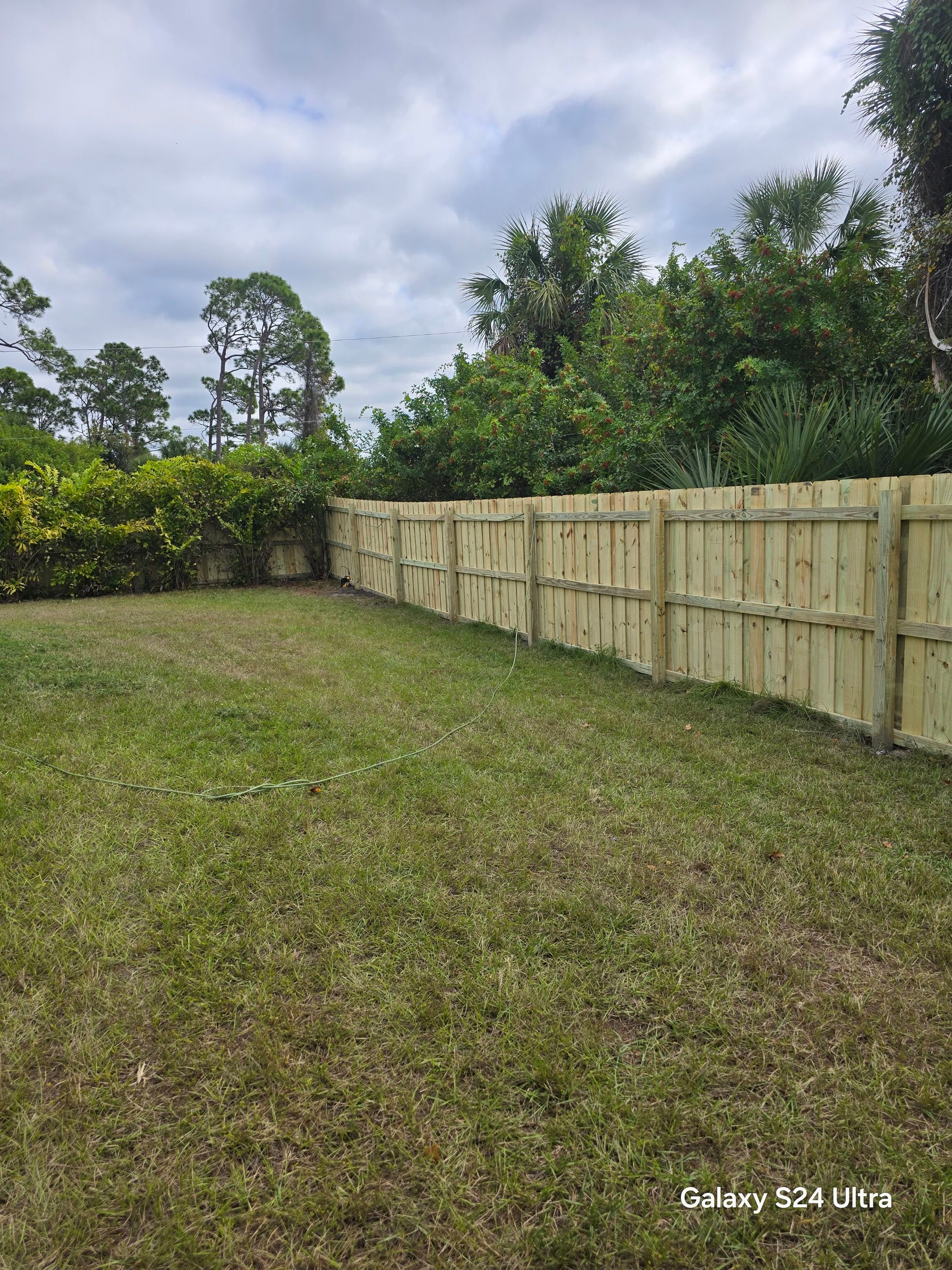 Wood Fence Install in North Port by True Fence LLC