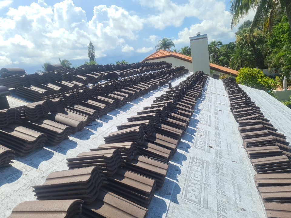 Residential Roofing Installation using Eagle Roofing Tile by BLUES BROTHERS ROOFING