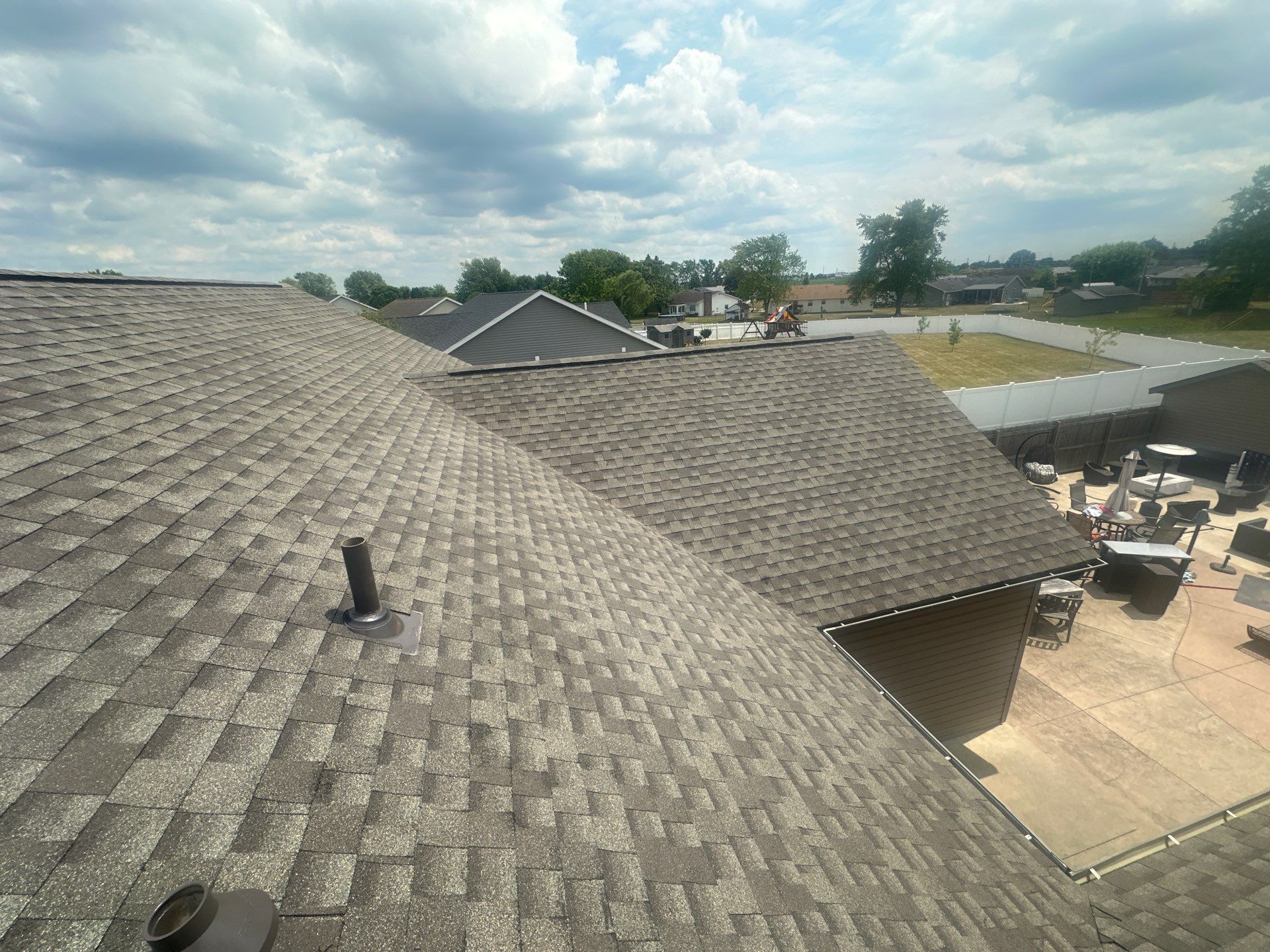 Residential Roofing Installation using Timberline HDZ Shingles - Weathered Wood by RoofX 