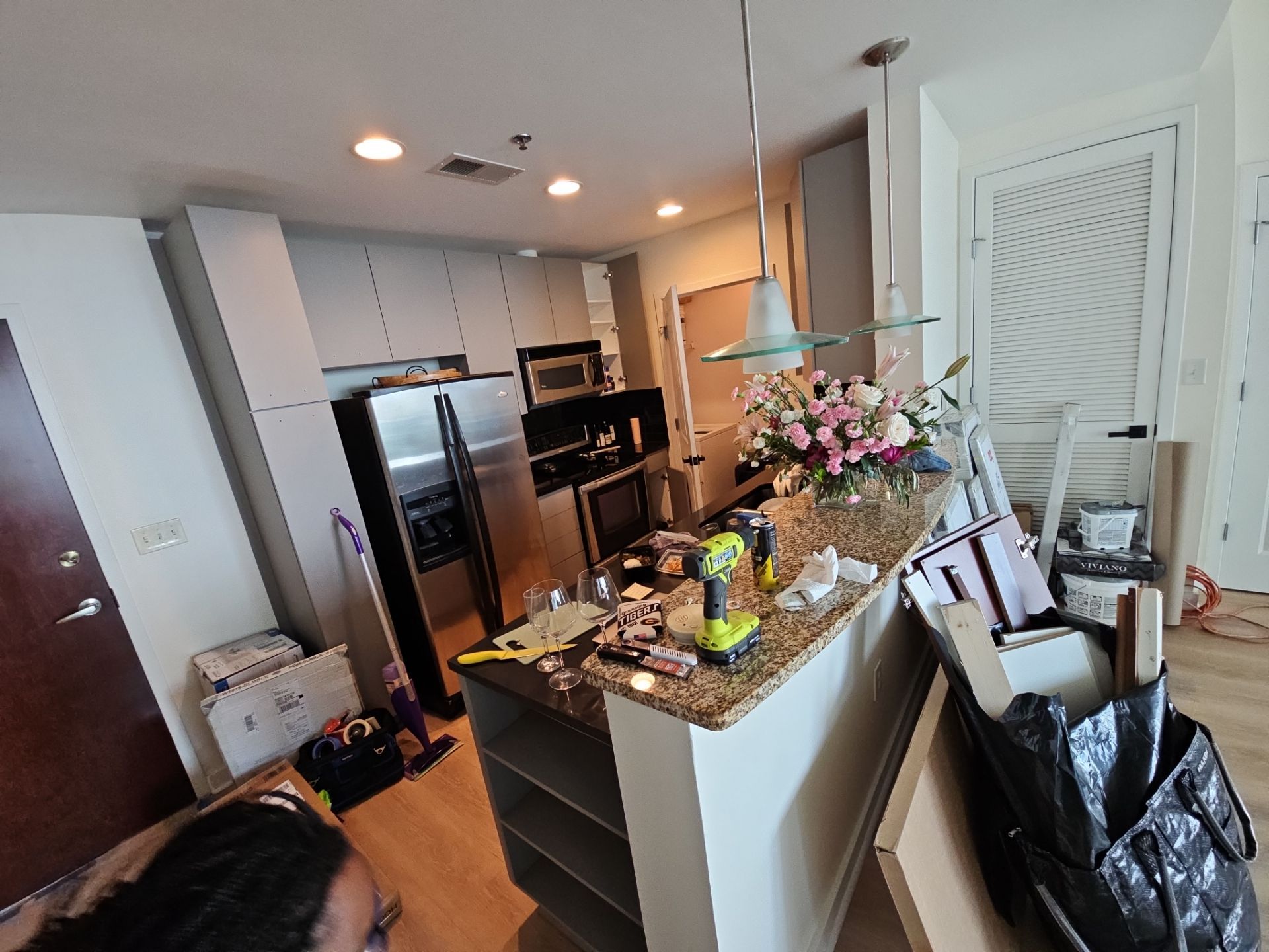 Dry Bar and Kitchen Countertop Conversion by Ajayi Design and Construction 
